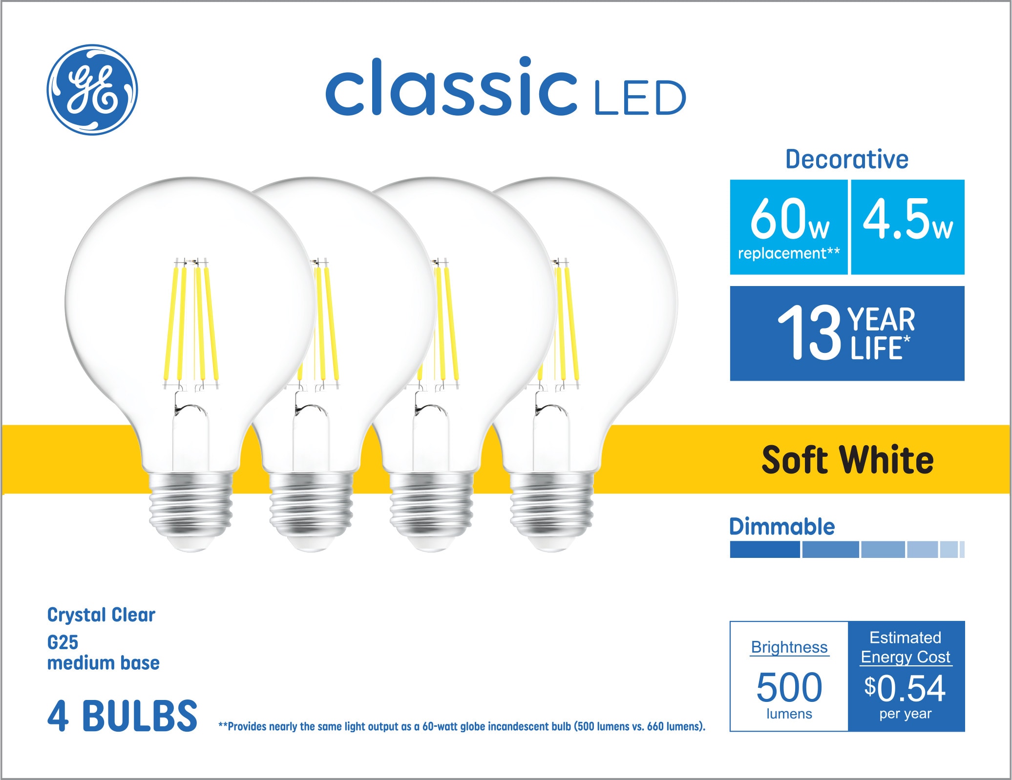 GE Classic A15 Soft White Medium Light Bulb at