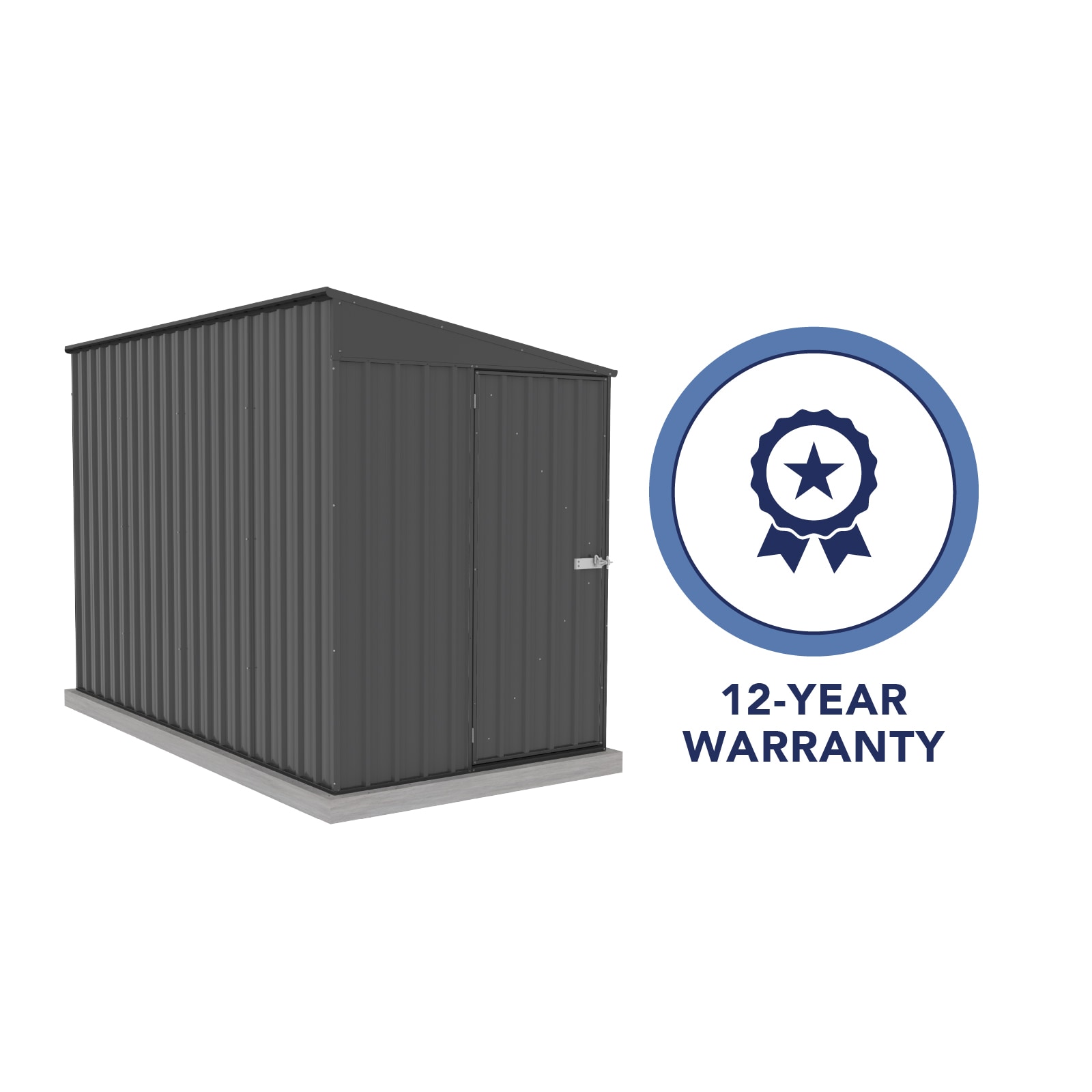 Durango 5' x 10' Gray Metal Bike Shed Kit