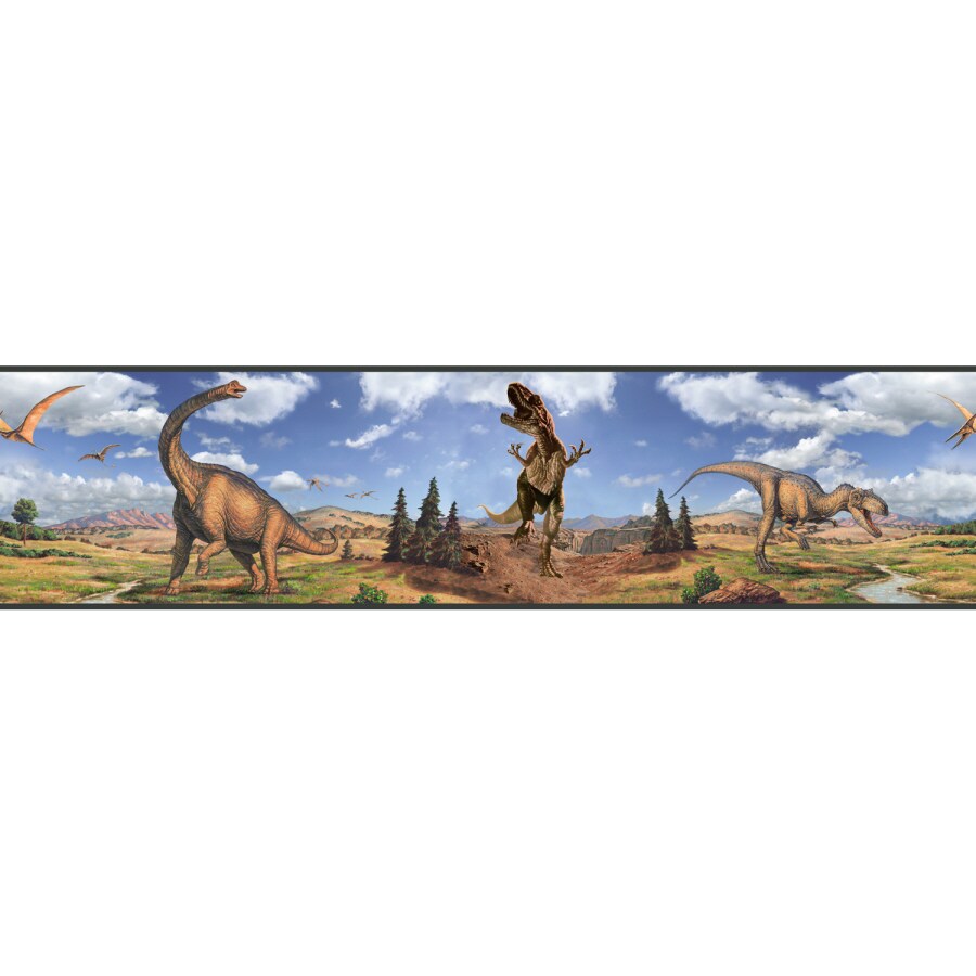 RoomMates RMK1042BCS Dinosaurs Peel and Stick Border
