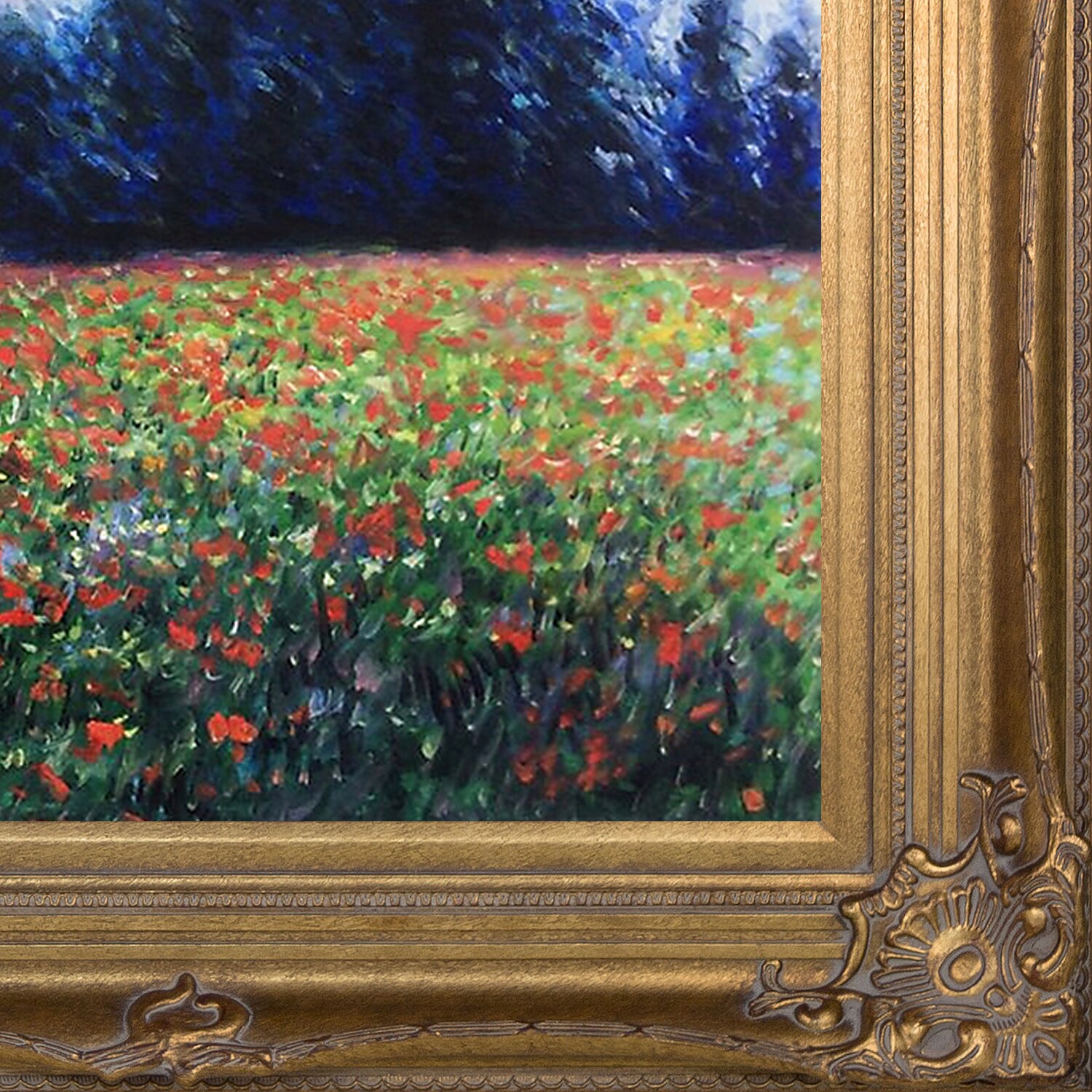 La Pastiche Poppies At Giverny Claude Monet Framed 34-in H x 46-in W ...