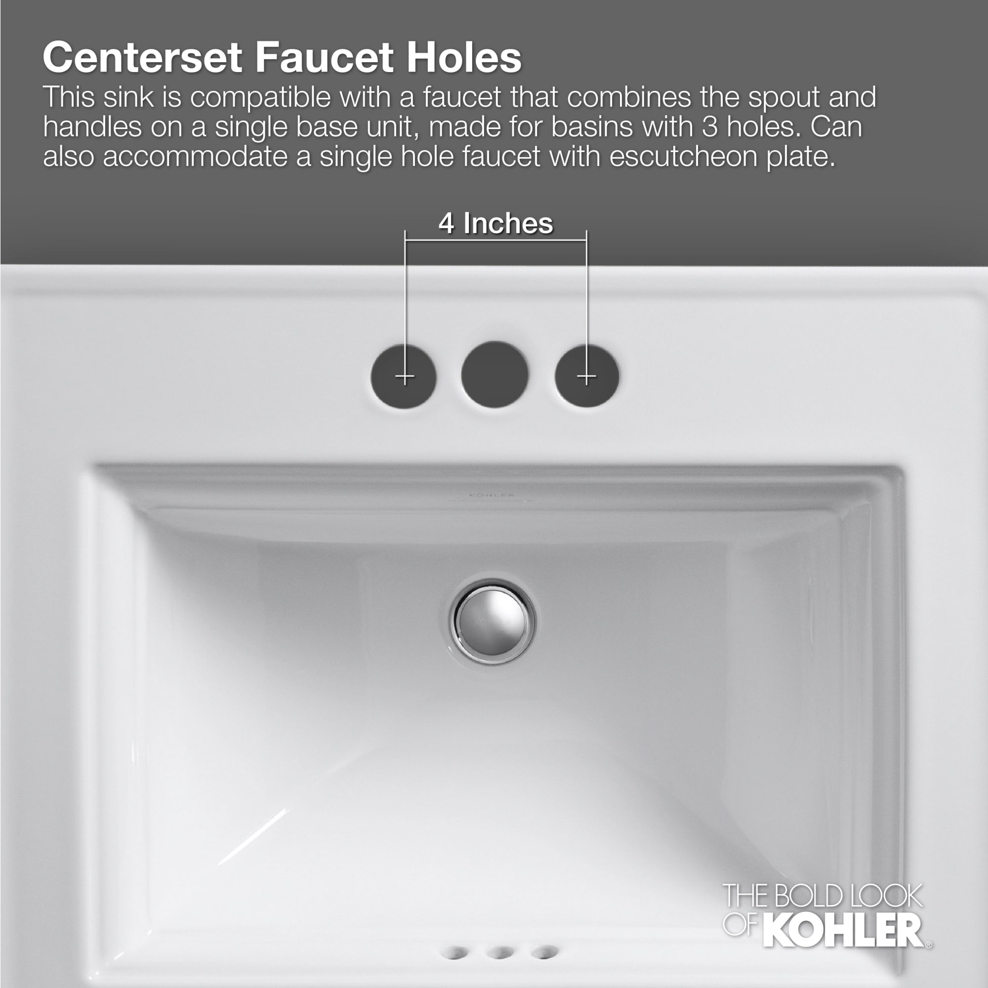 Bryant White Ceramic Oval Drop-In Bathroom Sink with Overflow