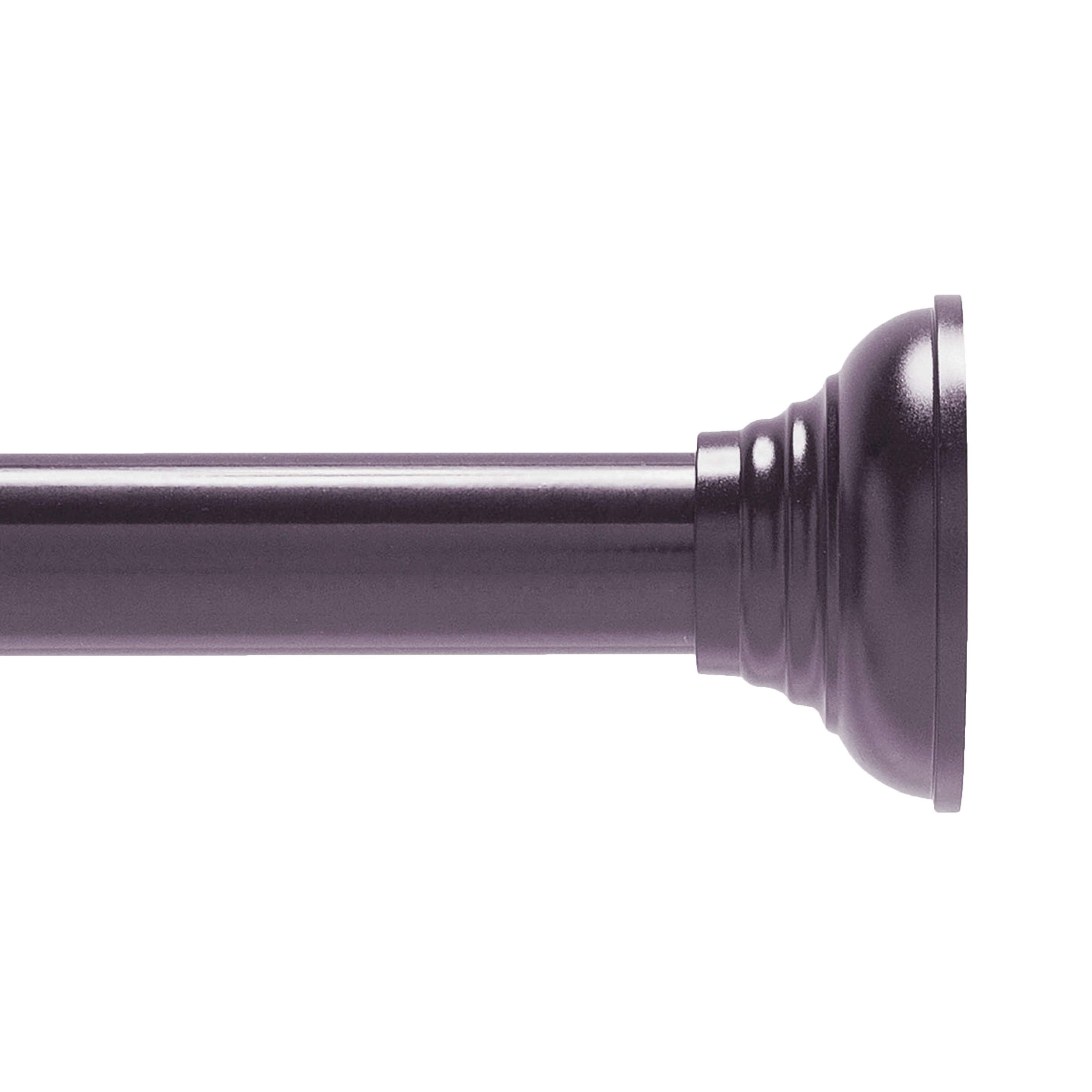 Kenney KN912C/35HUS 42-in to 72-in Bronze Tension Single straight Adjustable Shower Curtain Rod