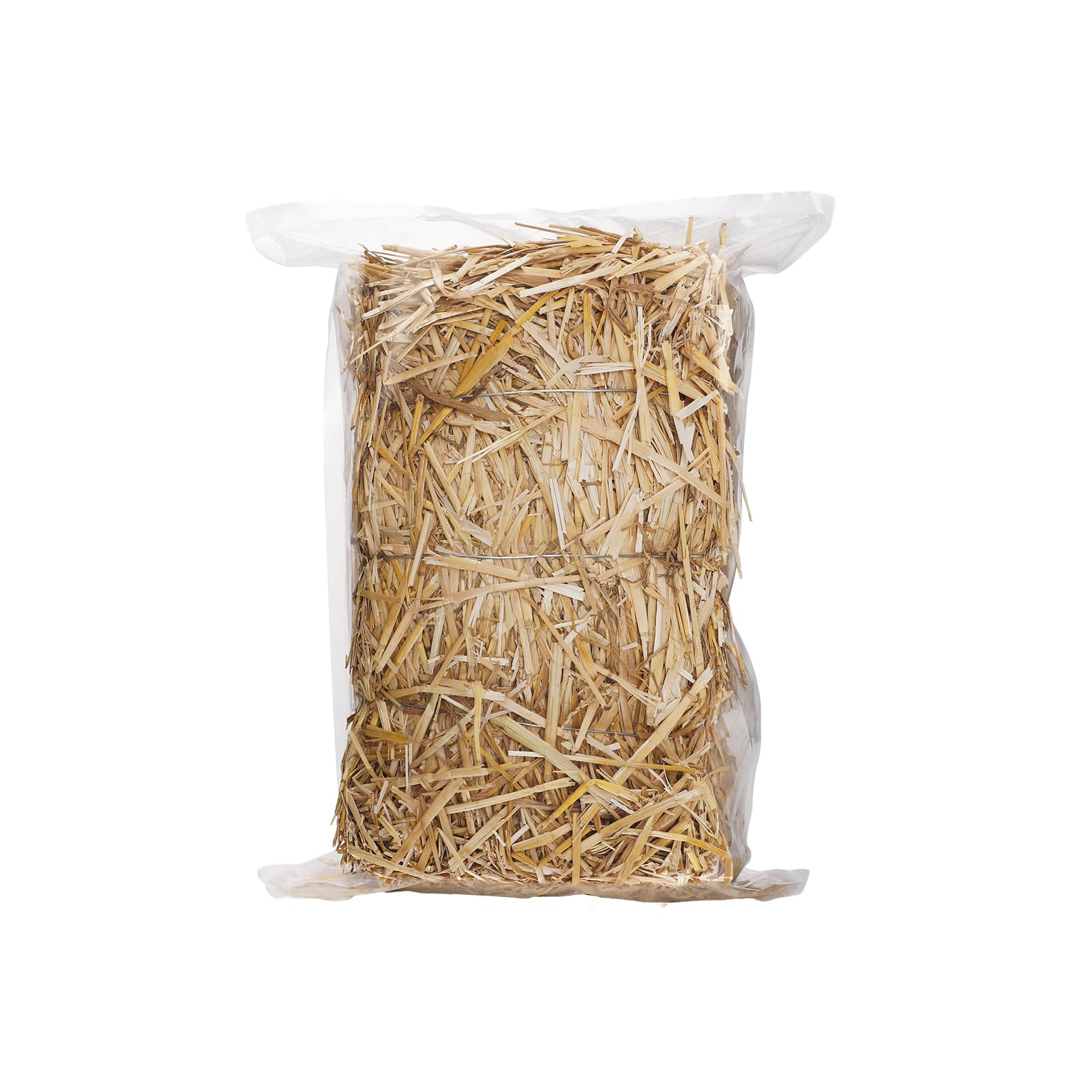 Oyezvary  Natural Wheat Straw 1 lb Piece Clean Soft Garden Mulch Weed Barrier Pet Bedding for Chicken Coop Yard Farm Cat Dog Shelter