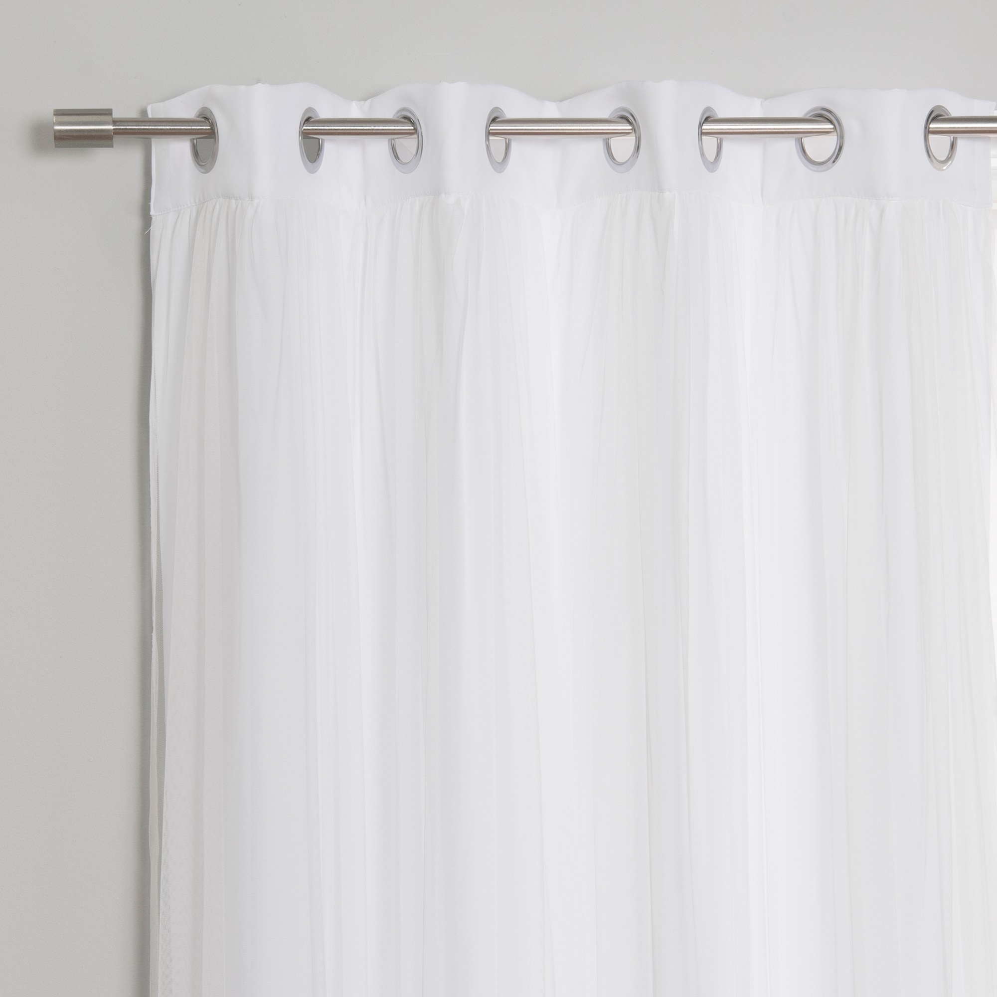 Best Home Fashion GR-MARRYME-96-WHITE curtains - View #3