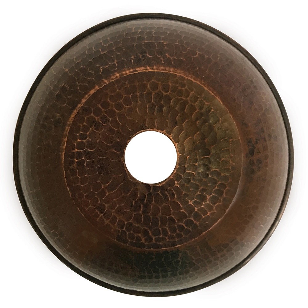 Elegant Hand Hammered 8.5" Copper Dome Pendant Light in Matte Black