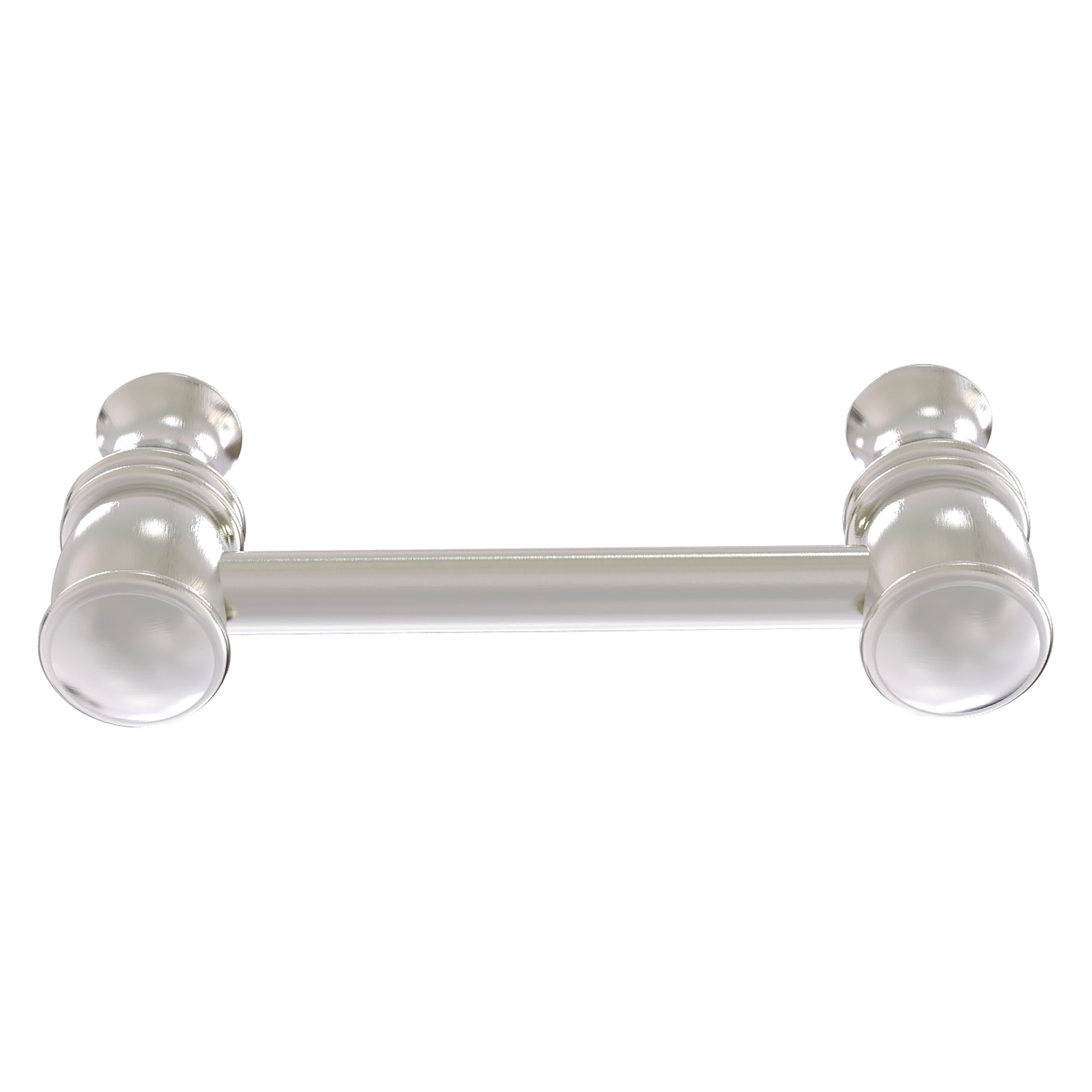 Allied Brass CL-30-3-SN Carolina 3-in , 76mm Center to Center Satin Nickel Dual Mount Cylindrical Bar For Use on Appliances Drawer Pulls