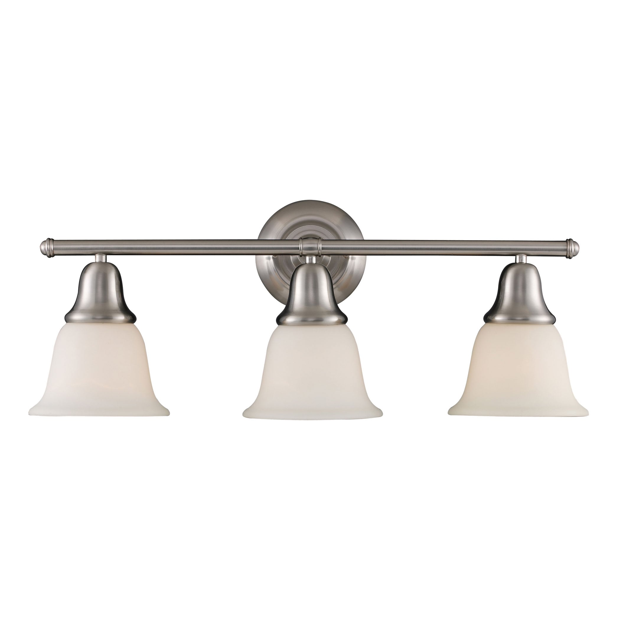 Westmore by ELK Lighting BB22076 Ashington 27-in 3-Light Brushed Nickel Traditional Vanity Light