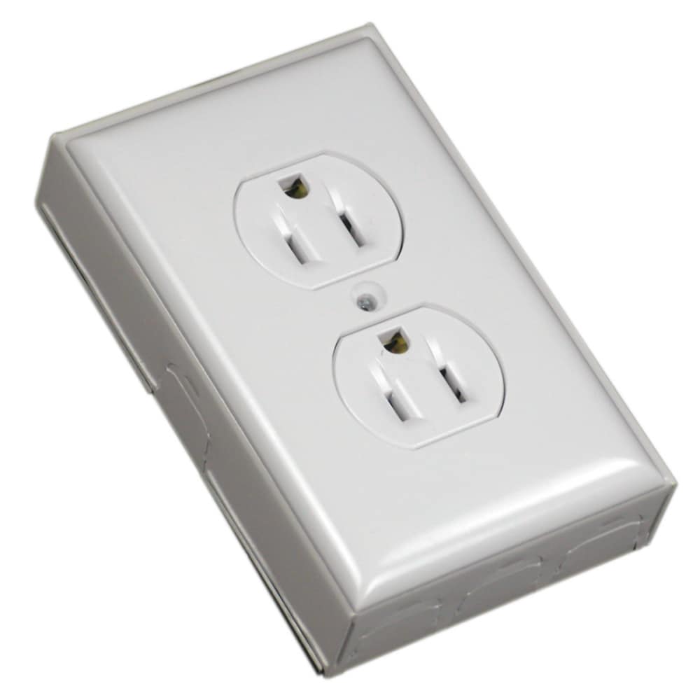 New Legrand BW35 Wiremold Metal Raceway Extra Deep Outlet Box, 1-3/4,  White 