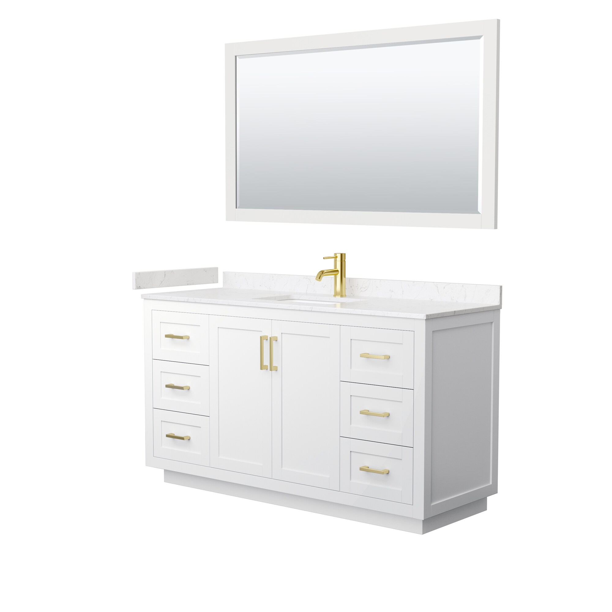 Wyndham Collection WCF292960SWGC2UNSM58 Bath-Vanity-Combo - View #2