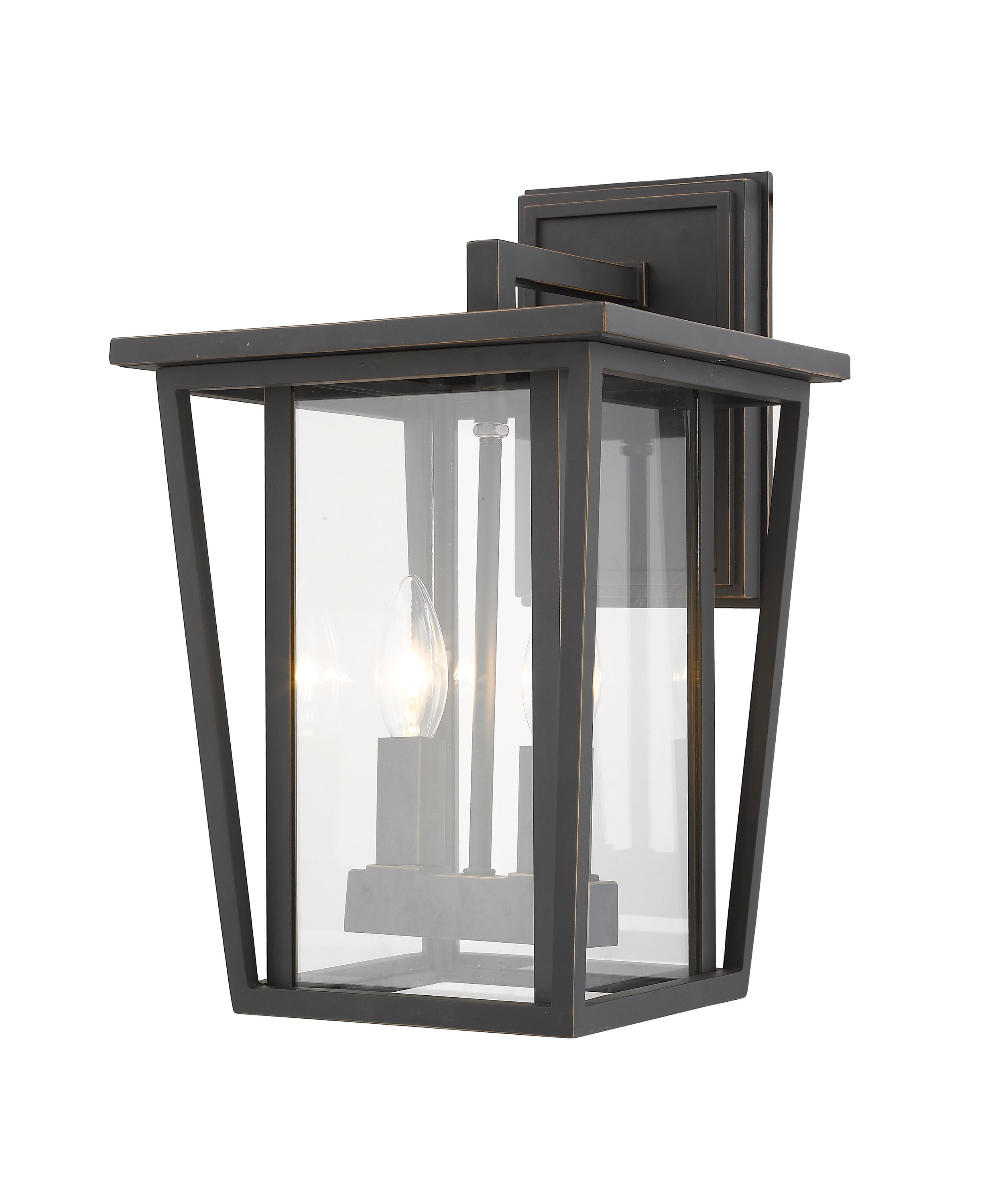 11.75 1-light Prairie Craftsman Outdoor Wall Lantern Sconce Oil Rubbed  Bronze - River Of Goods : Target