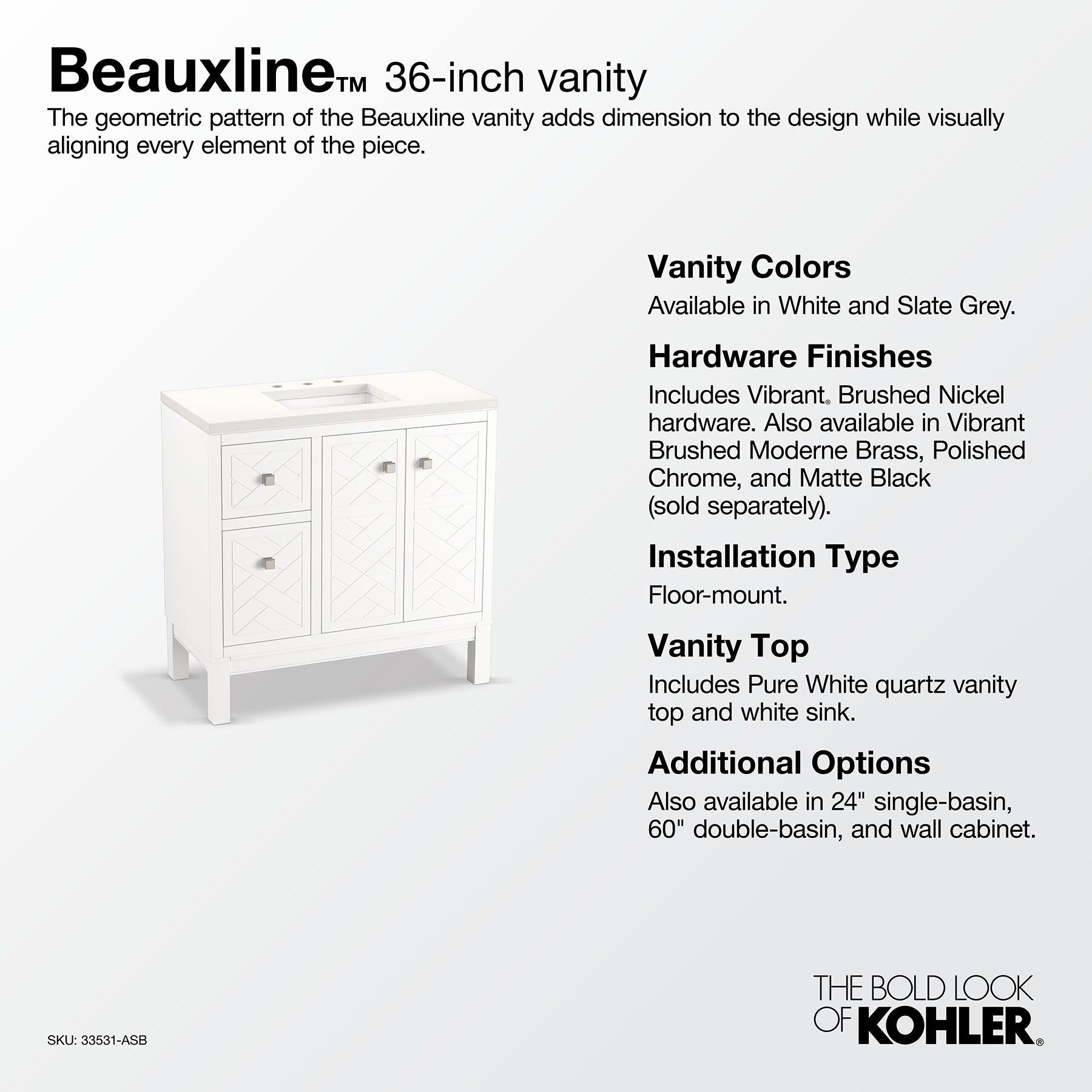 KOHLER 33531-ASB-1WX Bath-Vanity-Combo - View #10