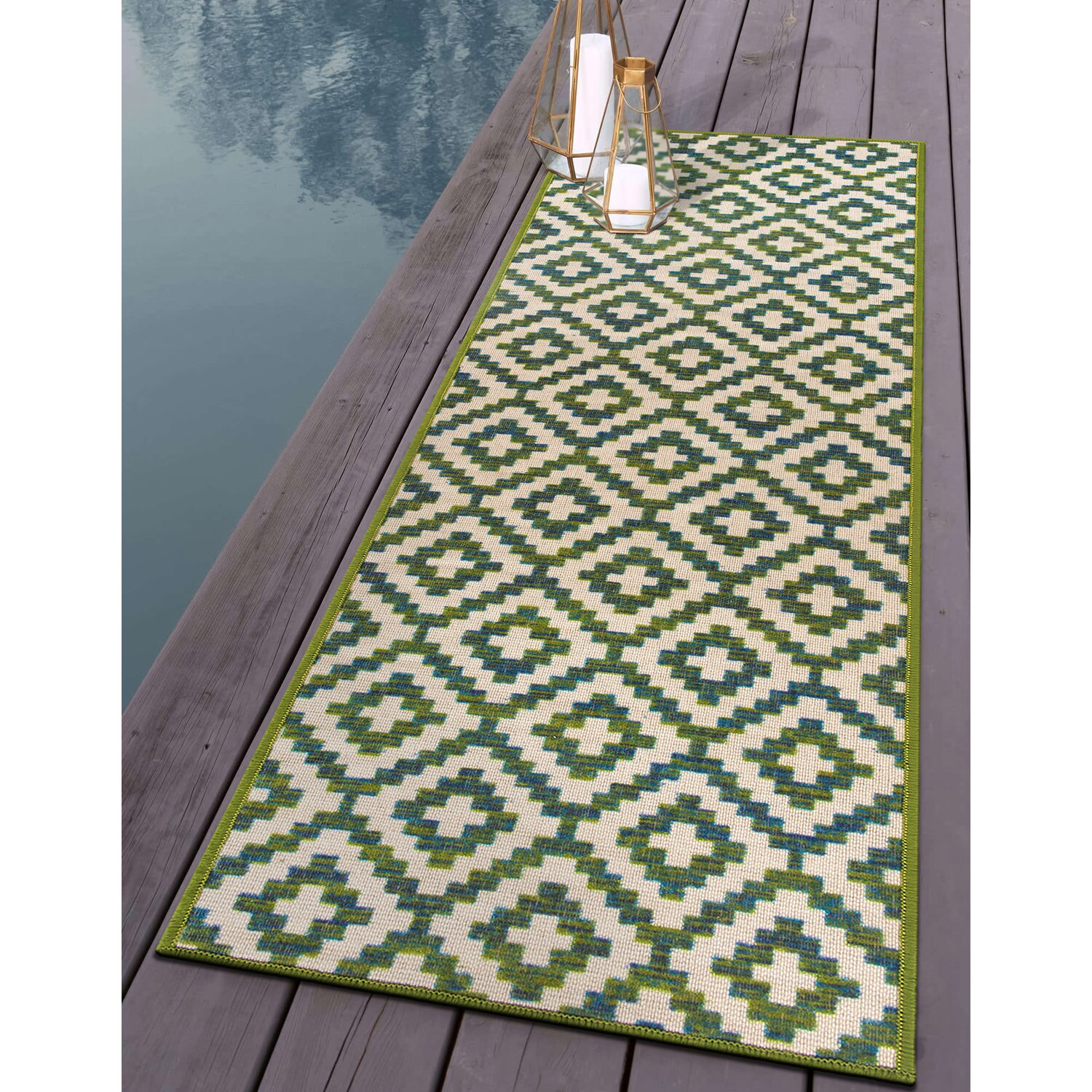 World Rug Gallery 9017GREEN2X7 rugs - View #3