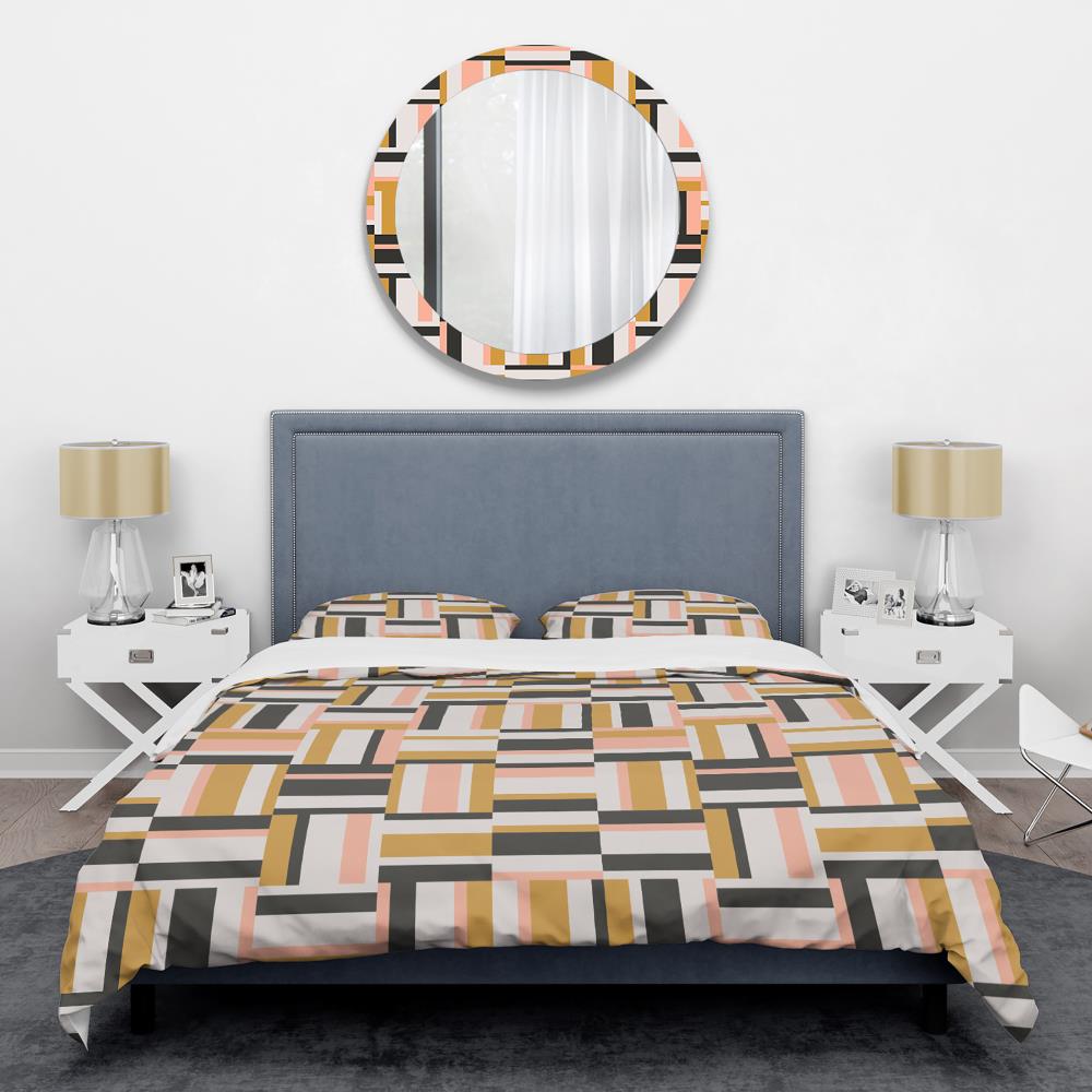 Designart BED24301-T 3 -Piece Multi-Color Twin Duvet cover Set