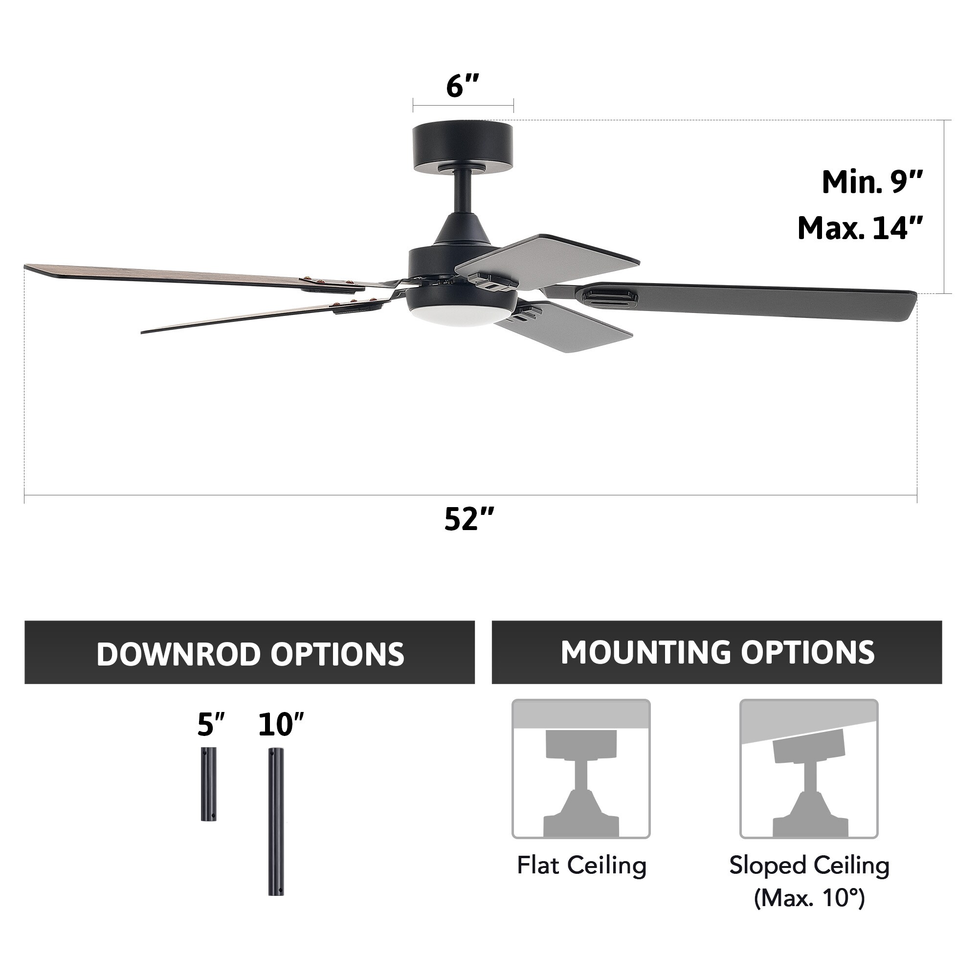 CO-Z CFN-1318-BK Ceiling-Fans - View #12