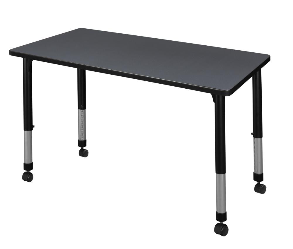 Regency MT4824GYAPCBK Classroom Tables Gray 4-Person Training Table (48-in W x 34-in H)