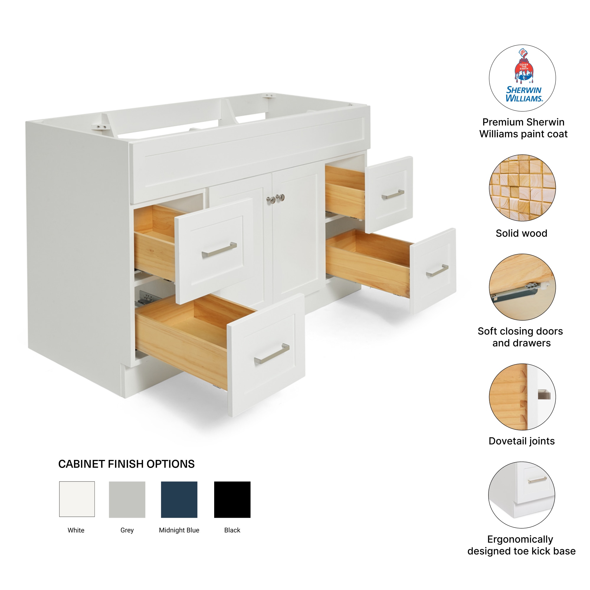 ARIEL F054S-BC-WHT vanities - View #5