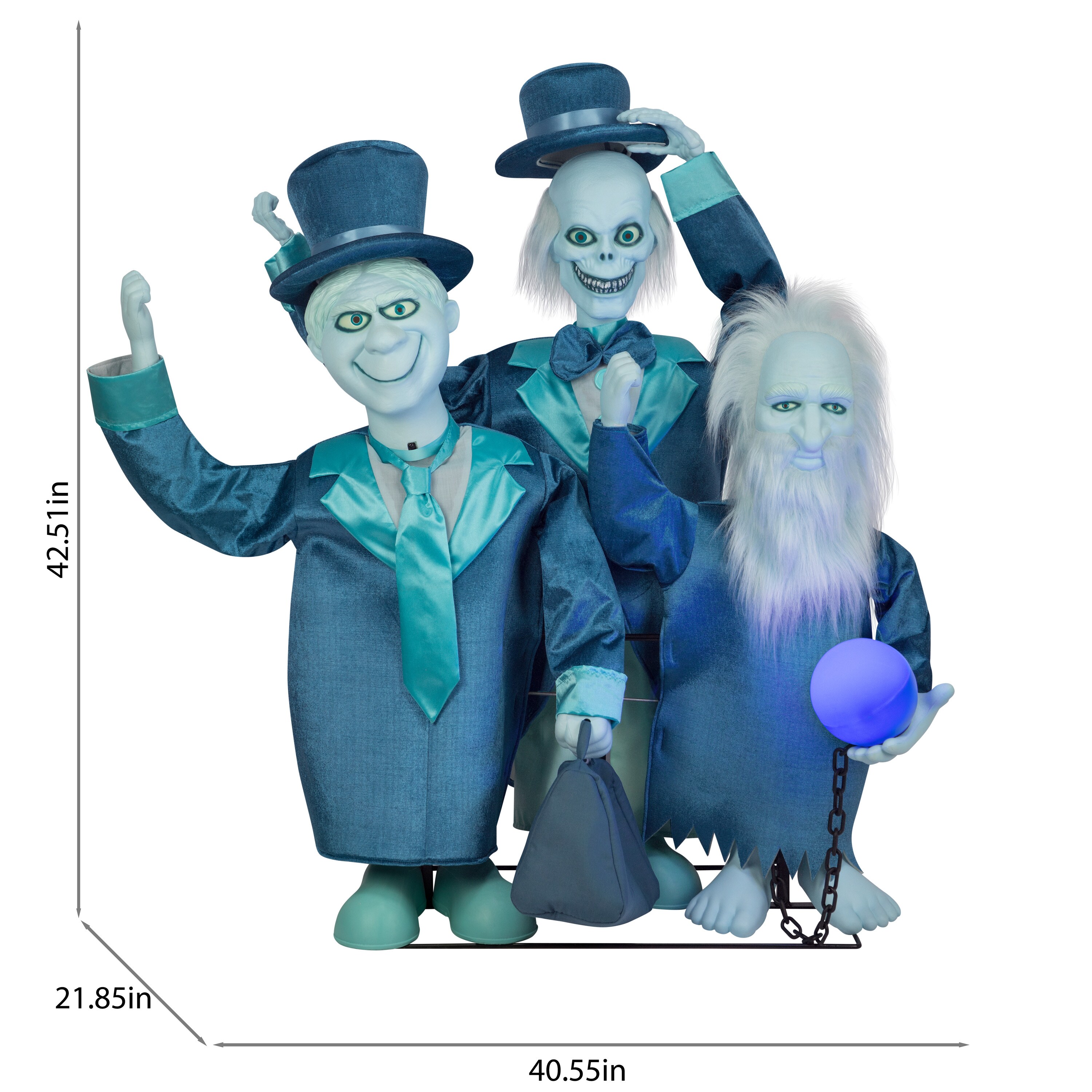 Disney 42.52-in Freestanding Musical Lighted The Haunted Mansion Hitchhiking Ghosts Door decoration