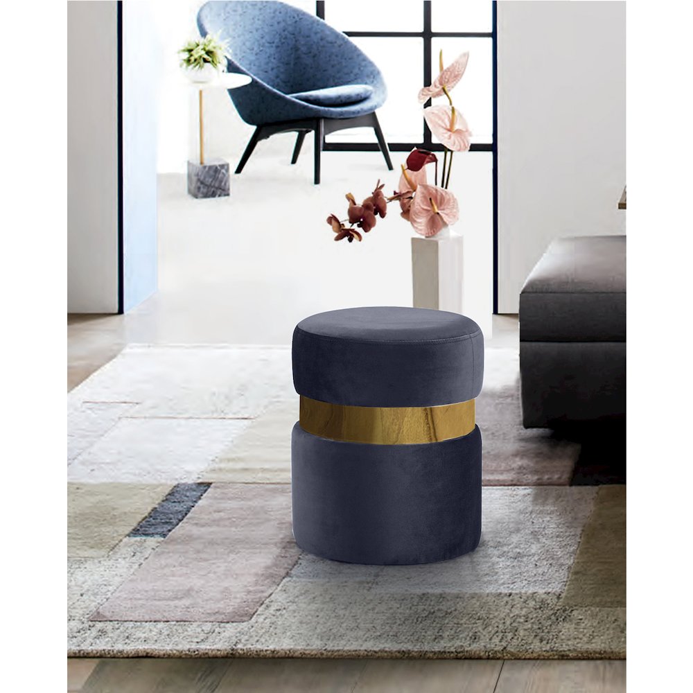 Meridian 132GREY Indoor-Ottomans - View #2