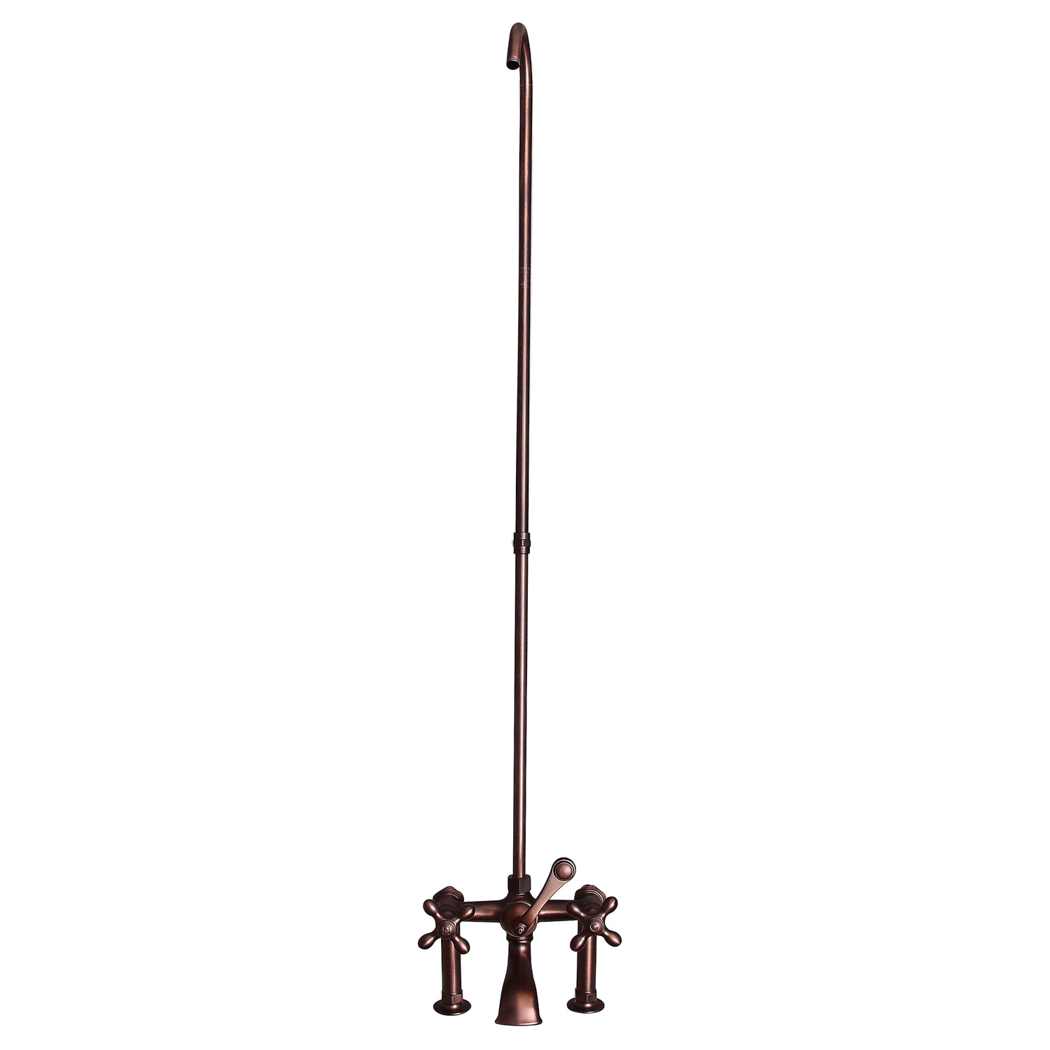 Barclay 4046-MC-ORB Oil rubbed bronze 3-handle Deck-mount Roman Low-arc Bathtub Faucet ( Valve Included )