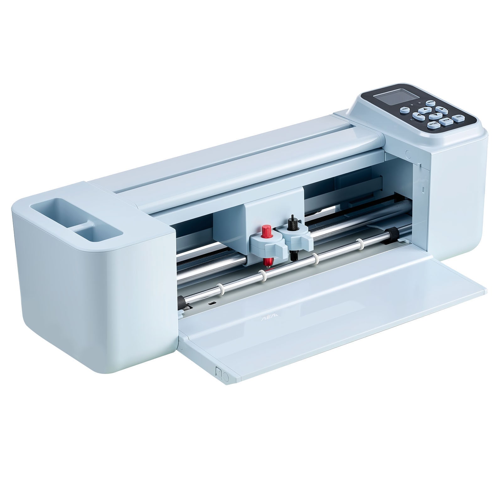 Vinyl Cutting Machine 12 in Button and Screen Controlled Vinyl Cutter with Materials and Tool Kit 5000+ Built-in Design Resources Compatible with Mac Windows Android and iOS for Crafts