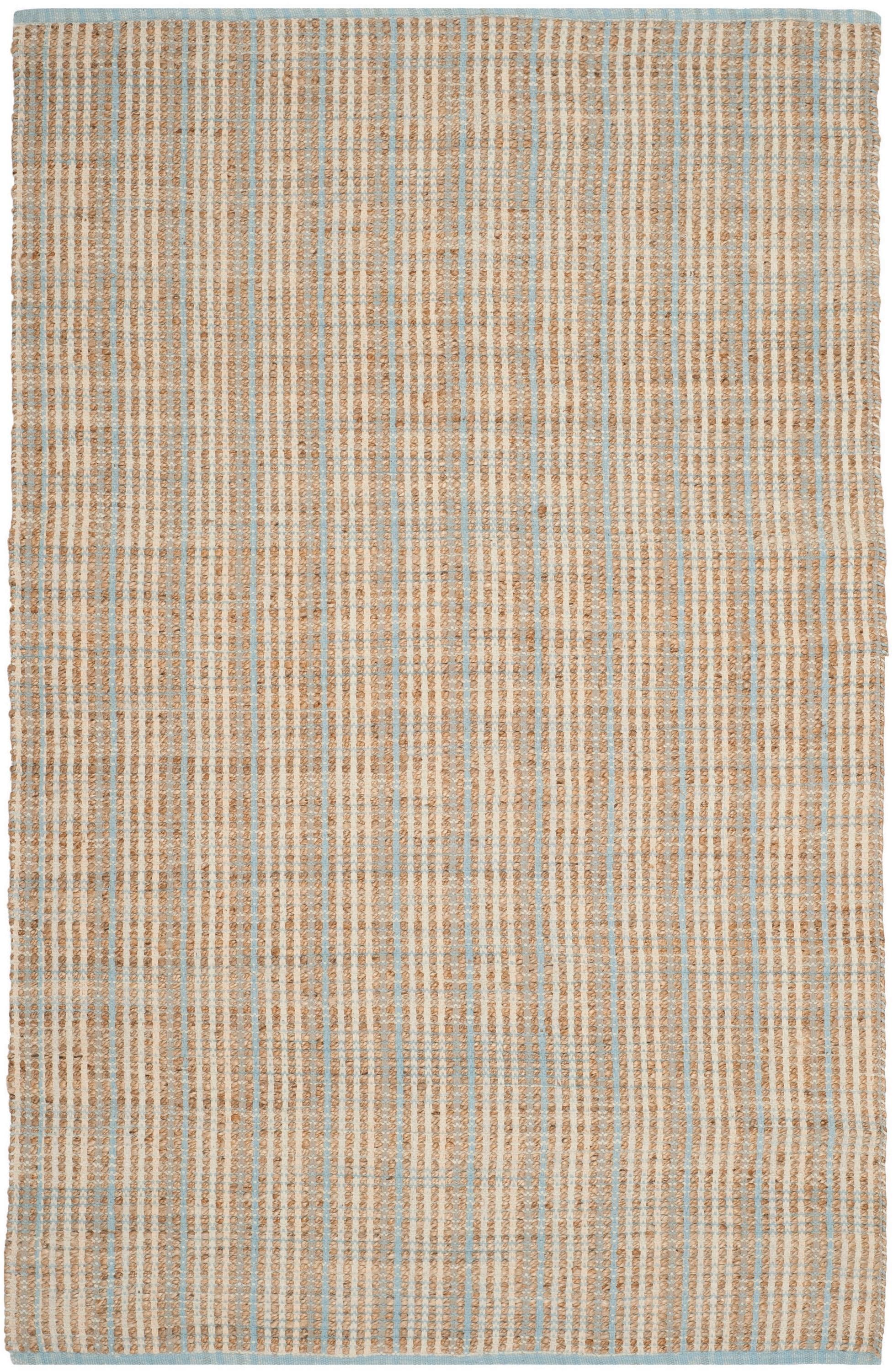Natural Cotton Handmade Flat Woven Stripe Area Rug 10' x 14'