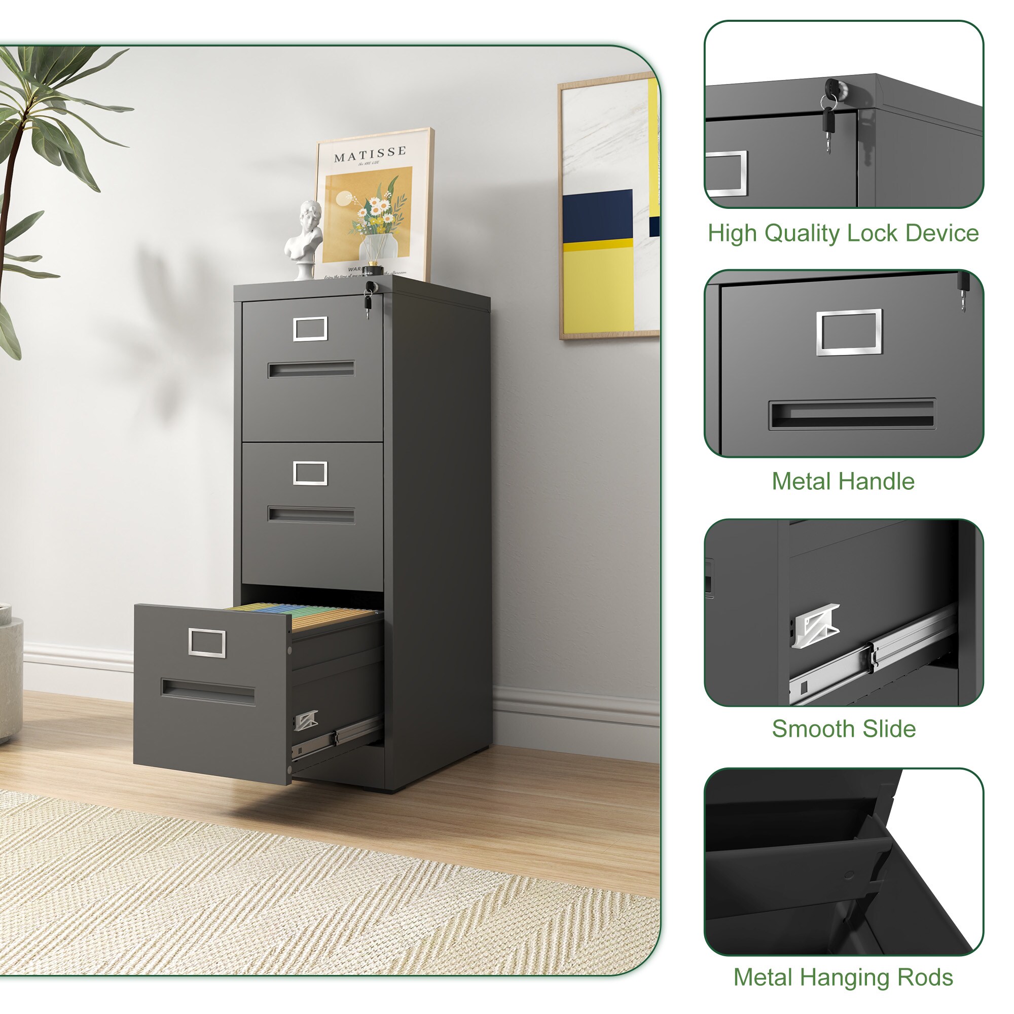 Kahomvis O4-QPMAKE-11 Storage-Cabinets - View #4