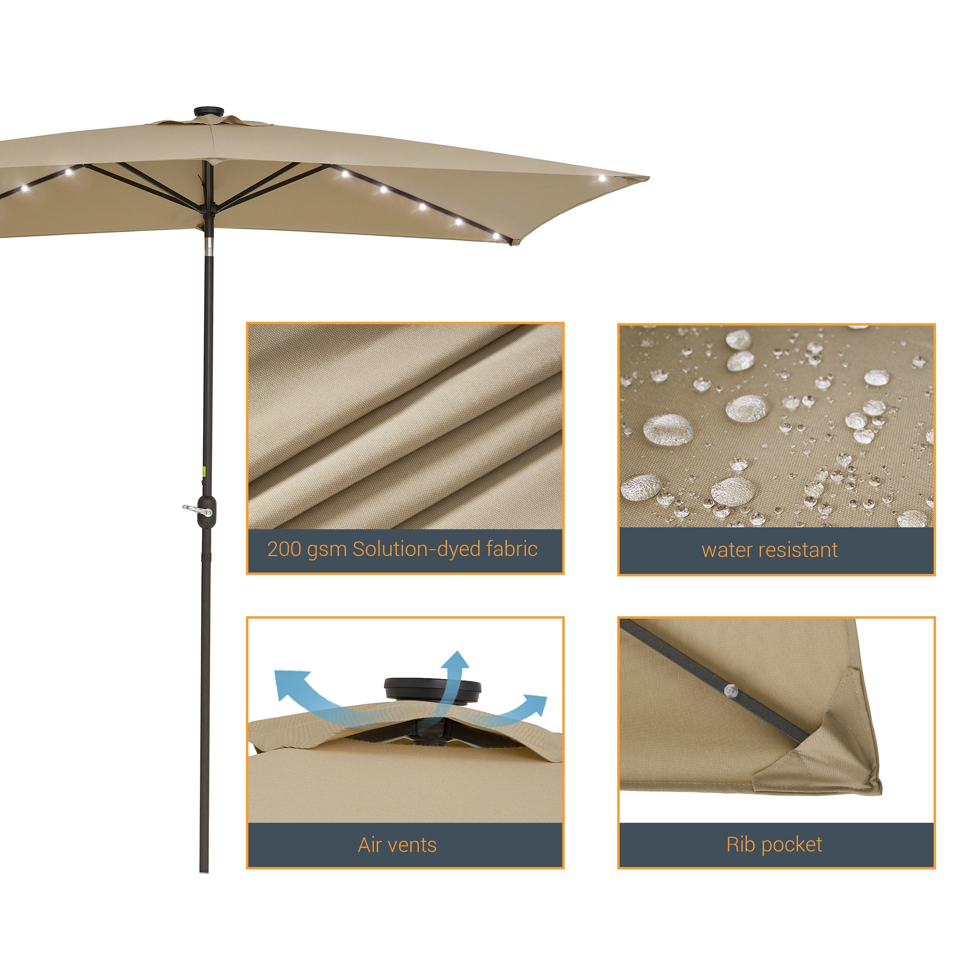 ACEGOSES LW-RLED16SD Umbrellas-2 - View #7