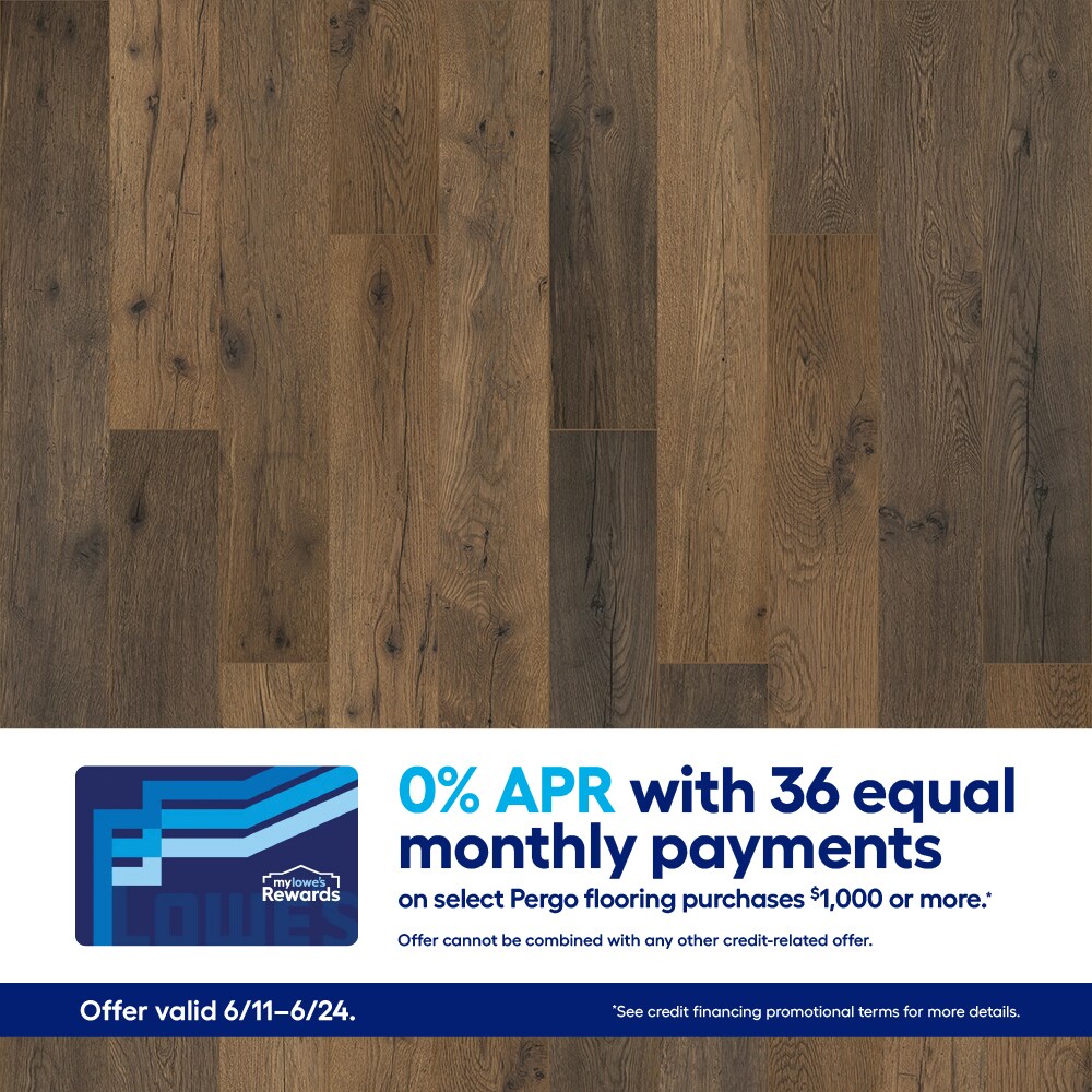 Pergo Pro with WetProtect Harps Mill Oak 10-mm T x 6-in W x 47-1/4-in L Waterproof Laminate Wood Flooring ( 22.17-sq ft / Carton ) #LF001133