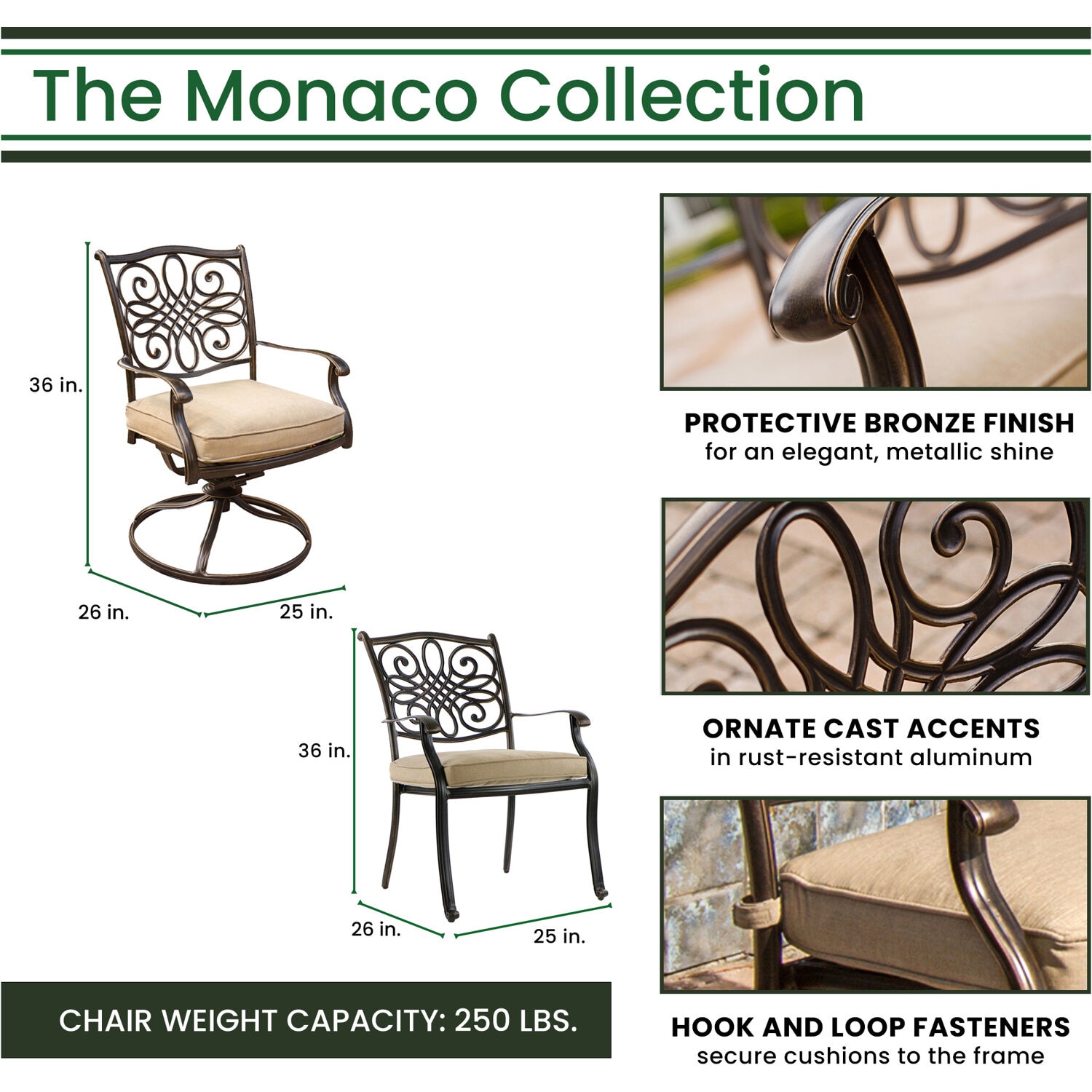 Hanover MONDN7PCSW-2 Patio-Dining-Sets - View #3