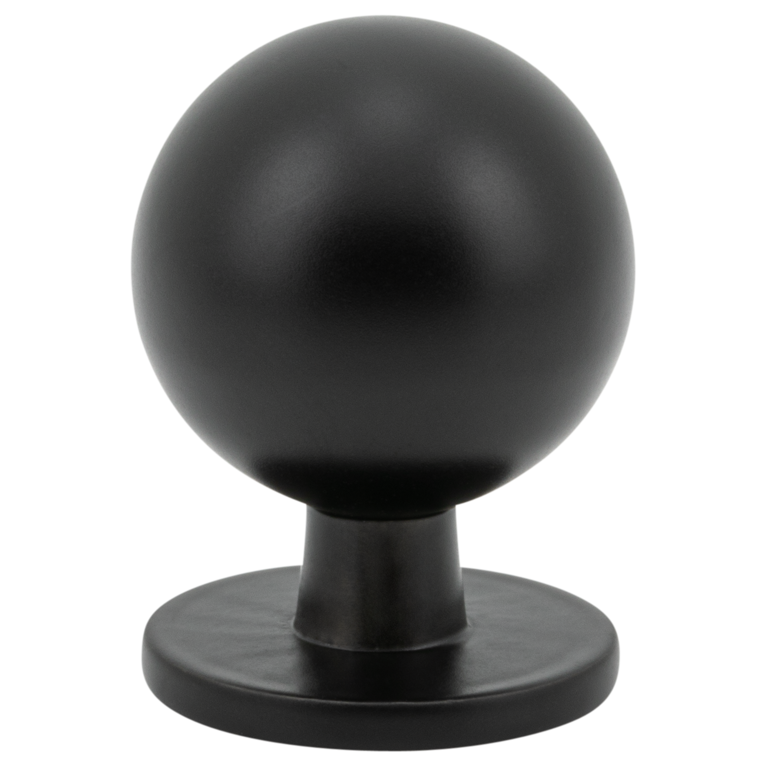 Villa Valentina VV6MB No. 6 1-1/4-in Matte Black Round Contemporary Cabinet Knob