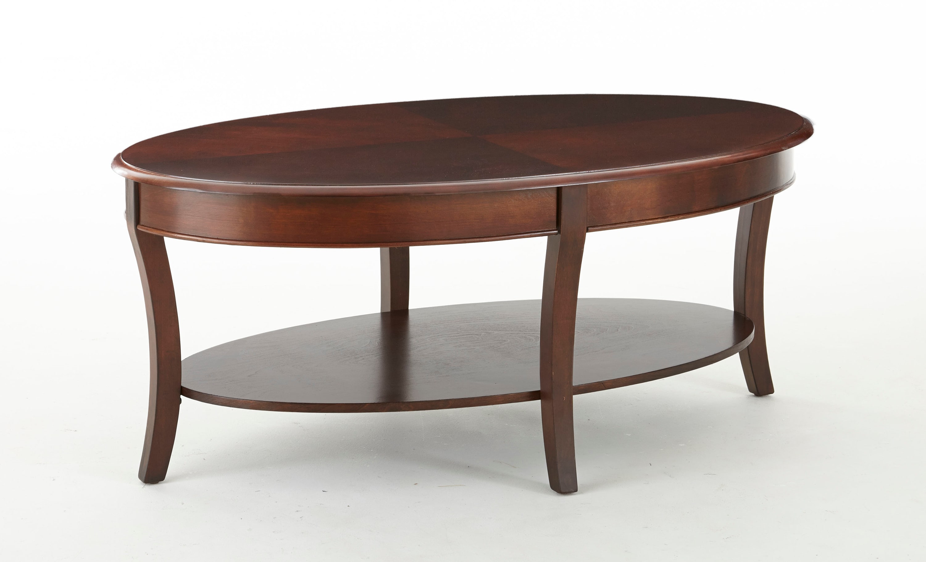Steve Silver TY100C Troy Medium Cherry Brown Birch MDF Casual Coffee Table