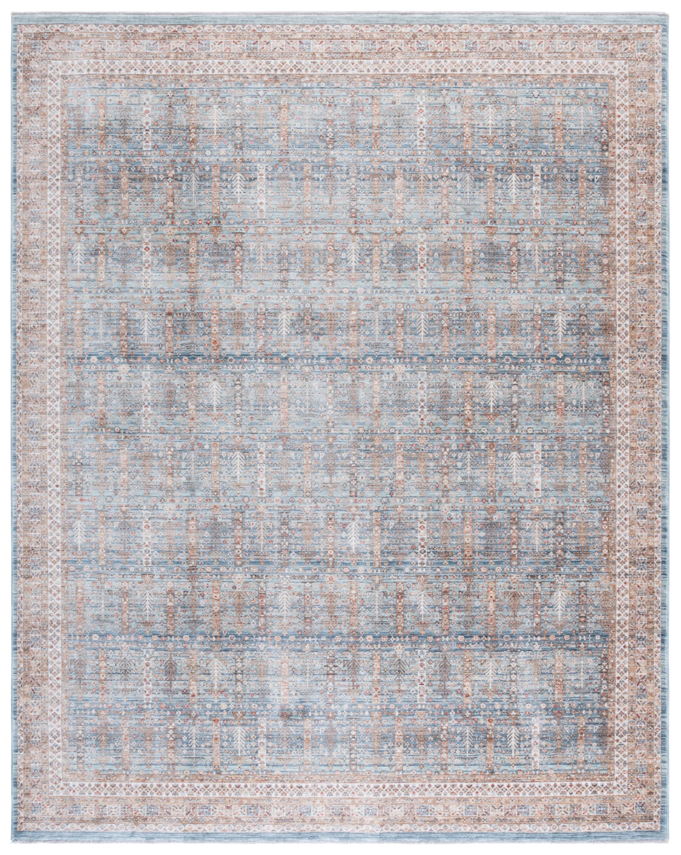 Safavieh Paisley 860M Blue / Rust 8 x 10 Rectangular Area rug in the ...