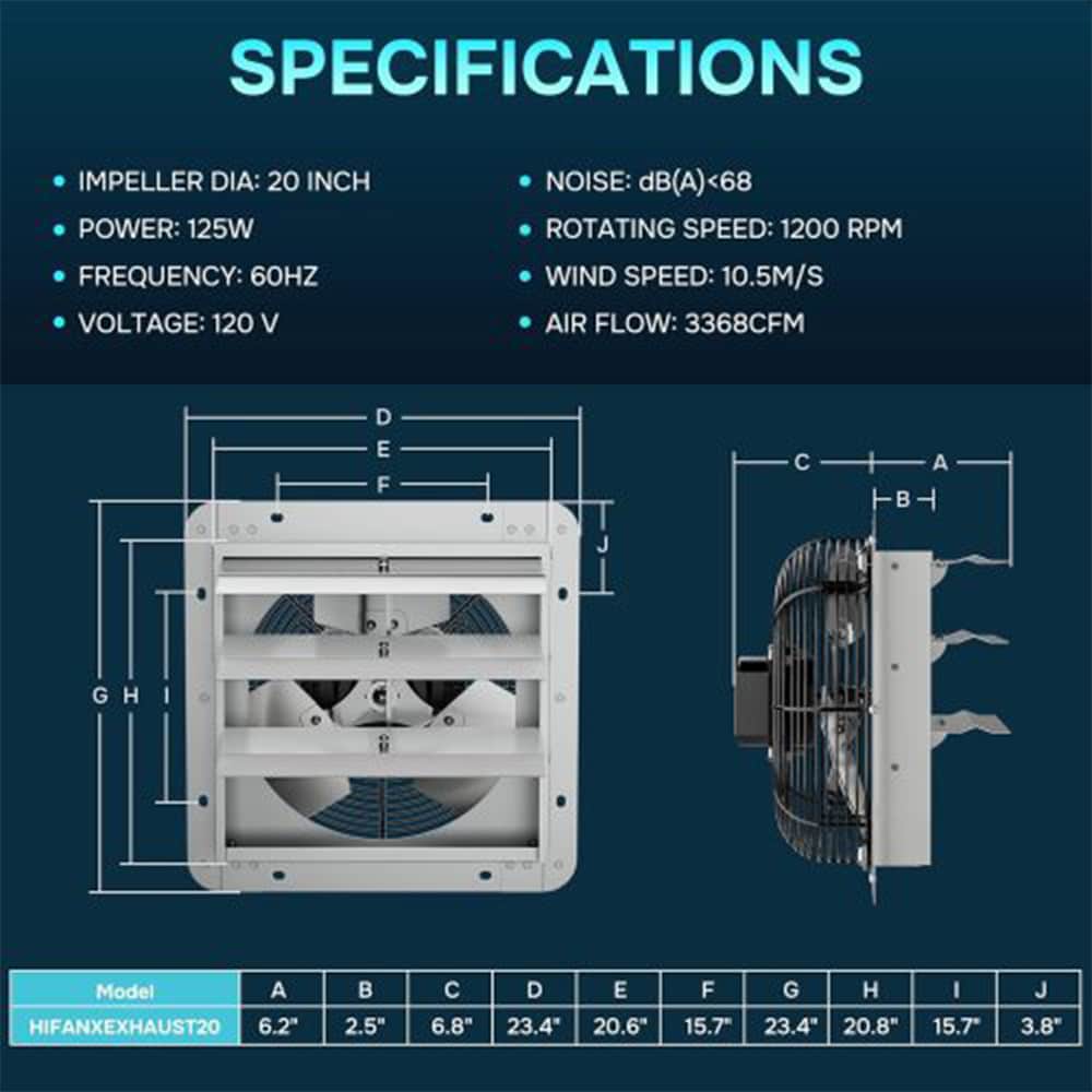 EXTRAUP YHLW113442926 Wall-Mounted-Fans - View #3