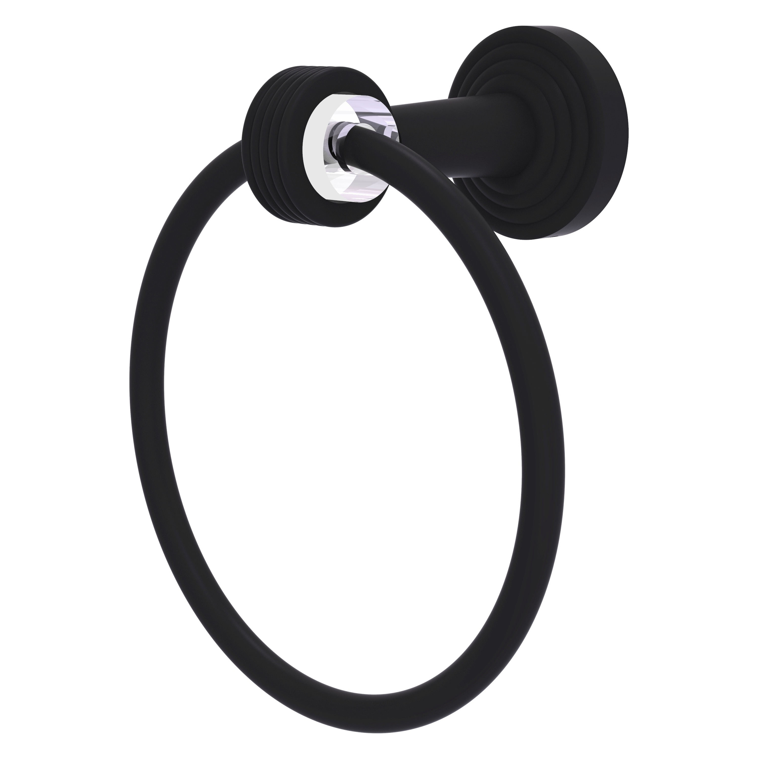 Waverly Place Collection Towel Ring in Matte Black