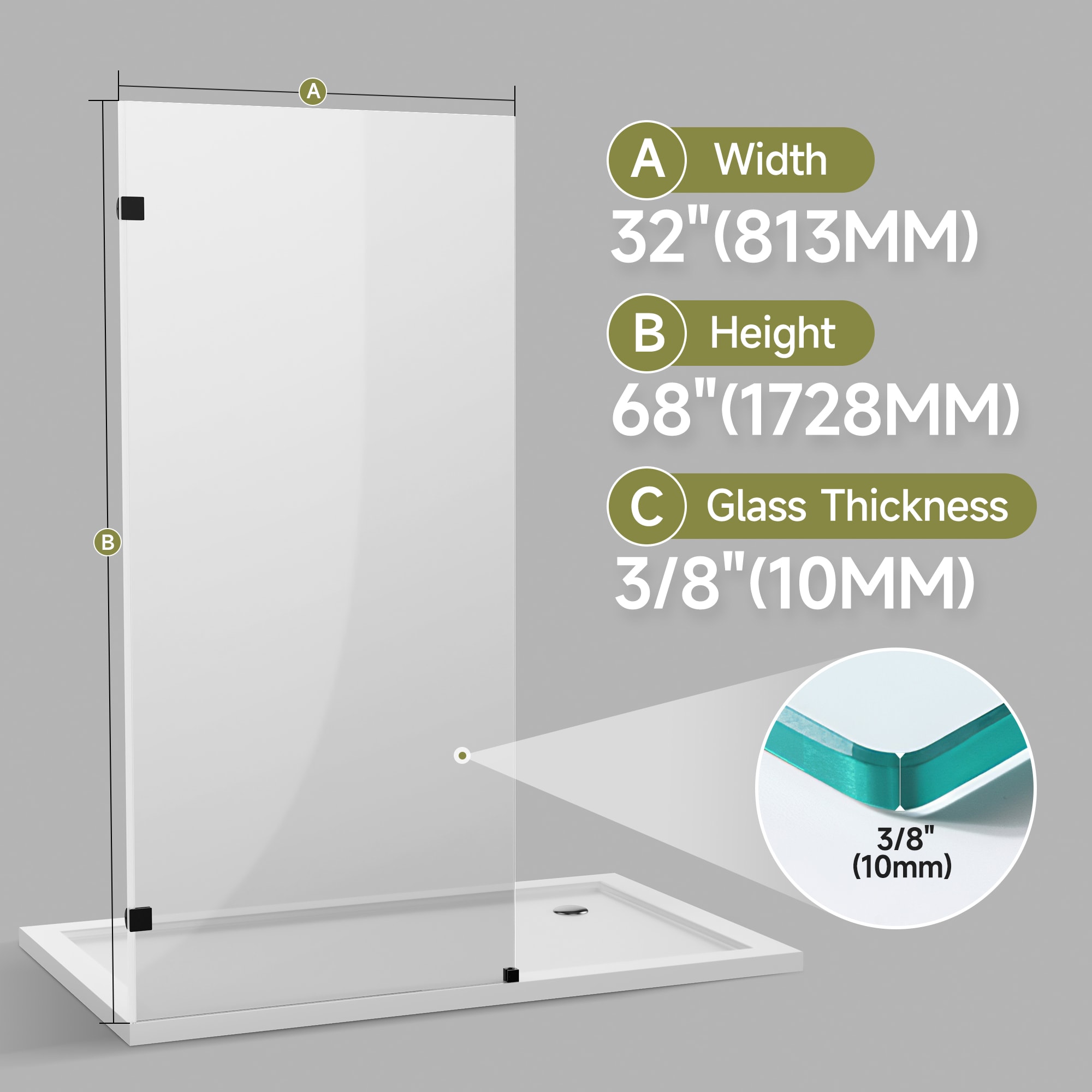 AAZJ JJC-W3776P351355 Shower-Doors - View #3