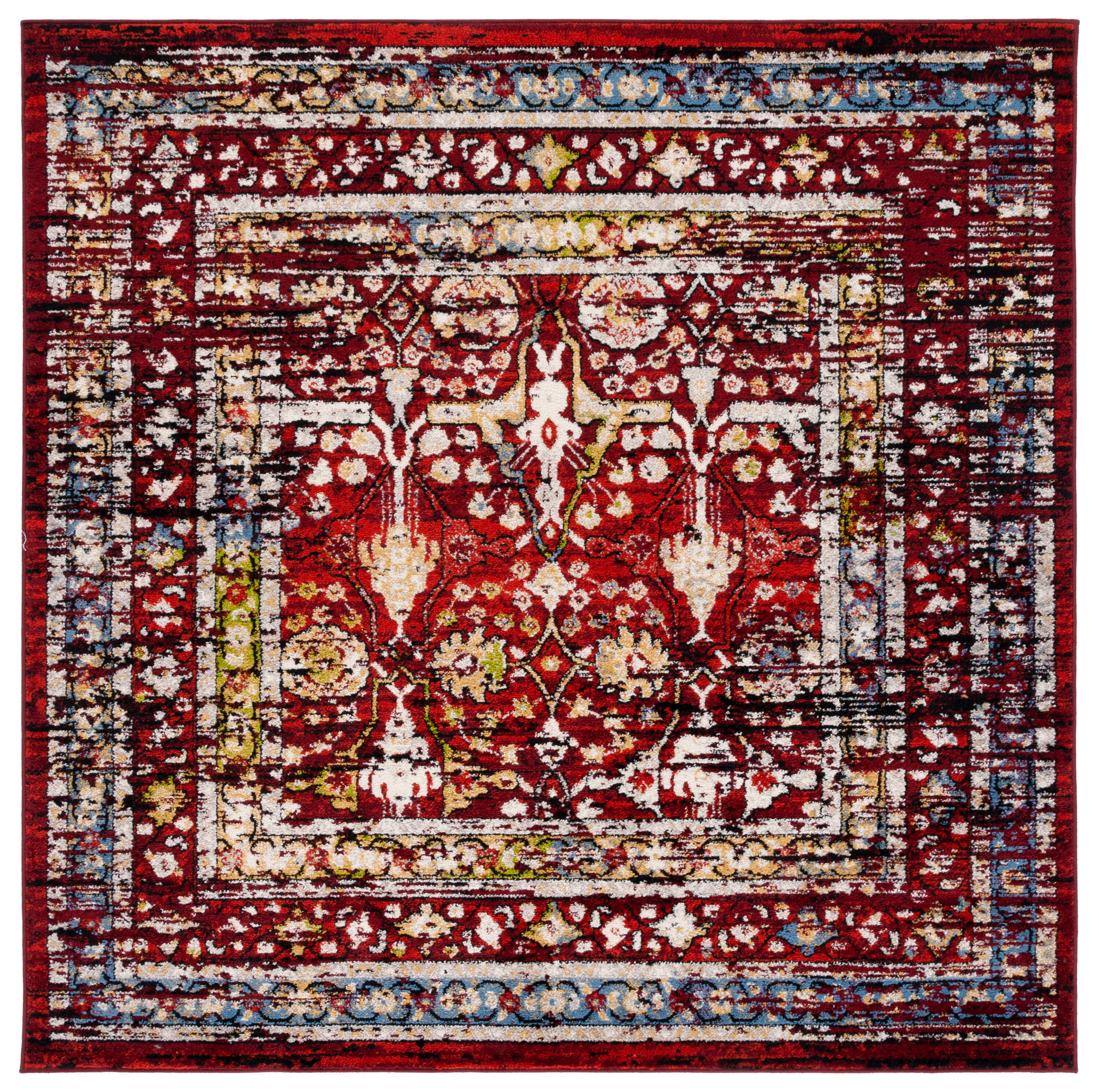 Amsterdam 177Q Red 7 X 7 Area Rug