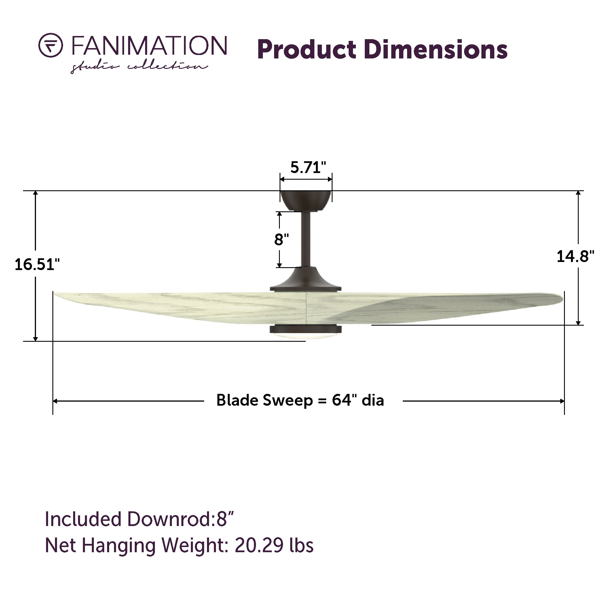 Fanimation Studio Collection LP6821LAZ Ceiling-Fans - View #12