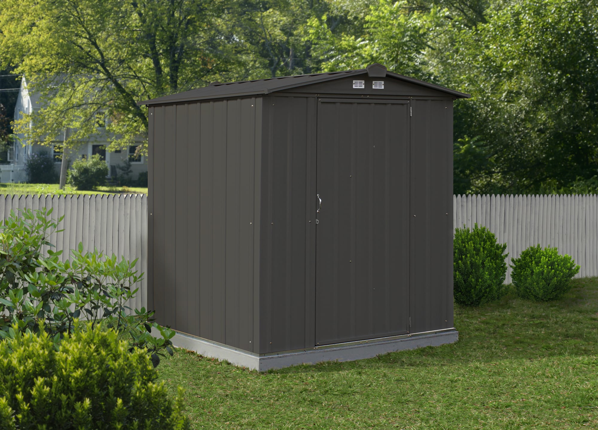 Arrow 6-ft x 5-ft EZEE Shed Galvanized Steel Storage Shed in the Metal ...