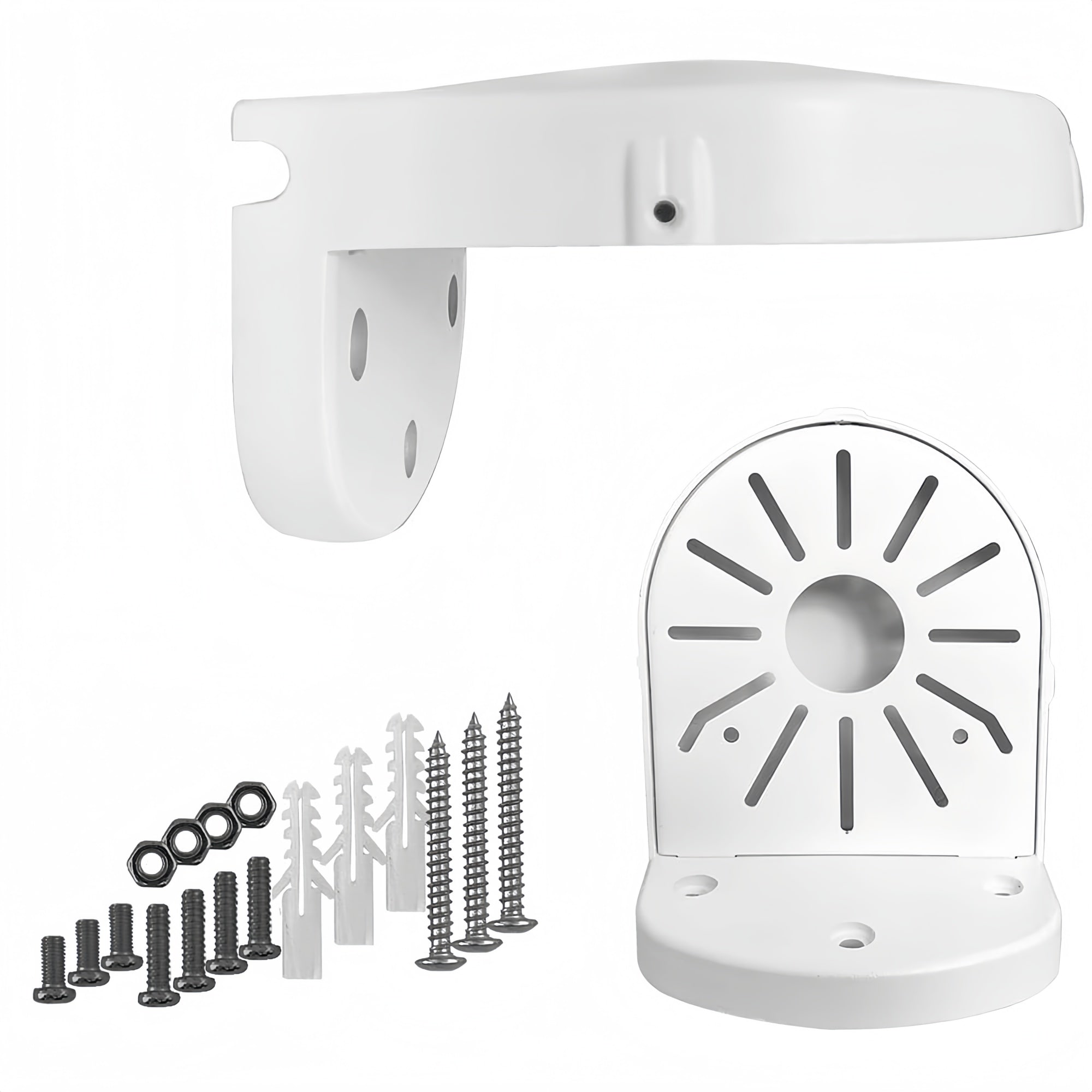 Numhew 6.6in x 5.5in x 5.16in Metal White Junction Box Bracket