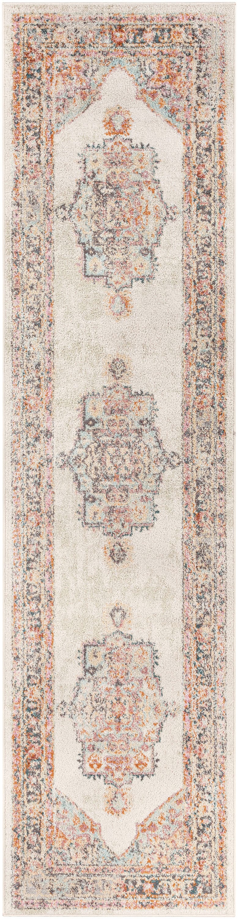 Livabliss NWM2300-2773 New Mexico 3 x 8 (ft) Polypropylene Khaki Rectangular Indoor Medallion Oriental Area rug