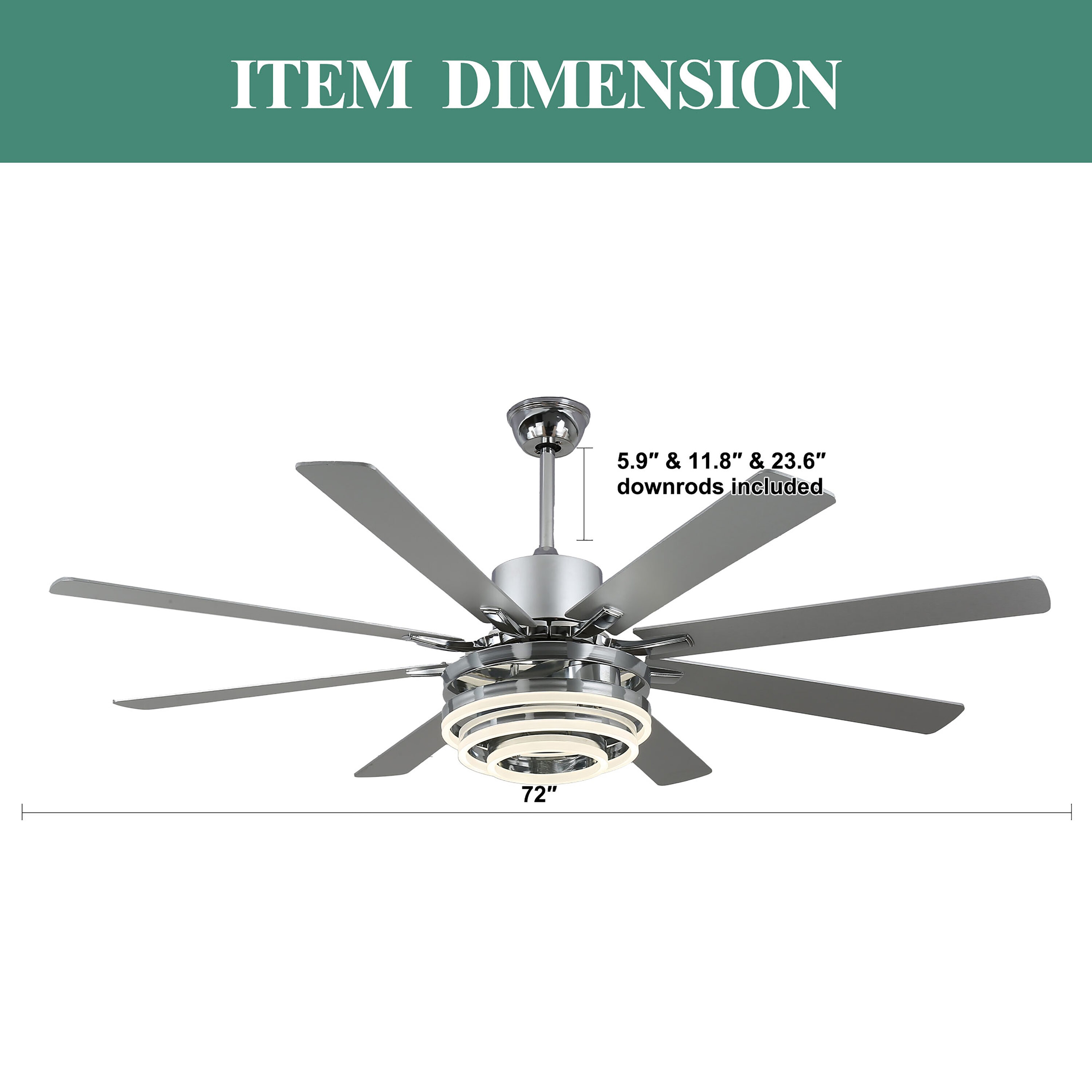 Cusp Barn DC7205-C Ceiling-Fans - View #8