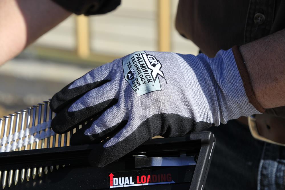 GRX Cut Series 634 Cut Resistant ExaGrip Coated Palm Work Gloves in Size L
