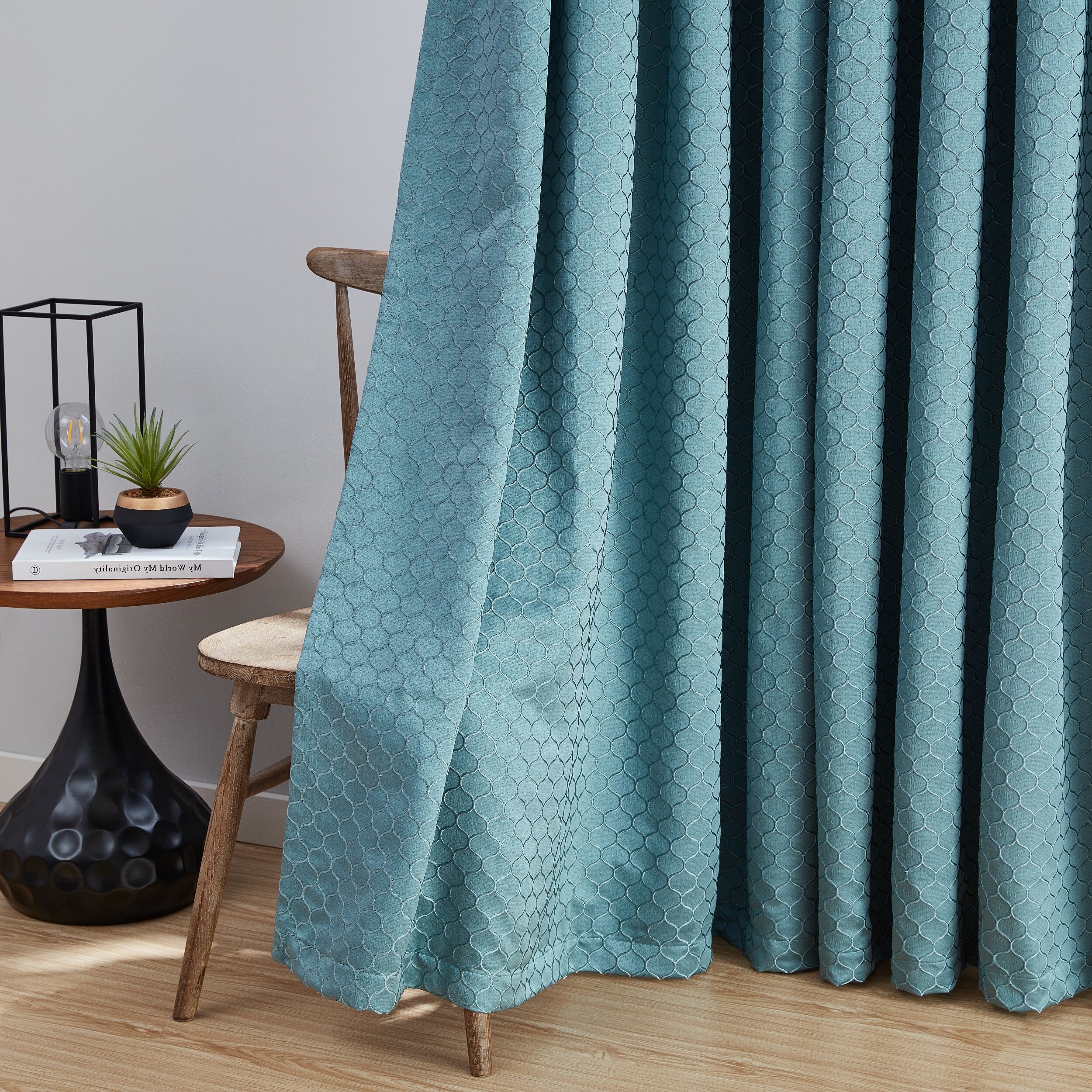 HLC.me SIENA-84-TEAL curtains - View #3
