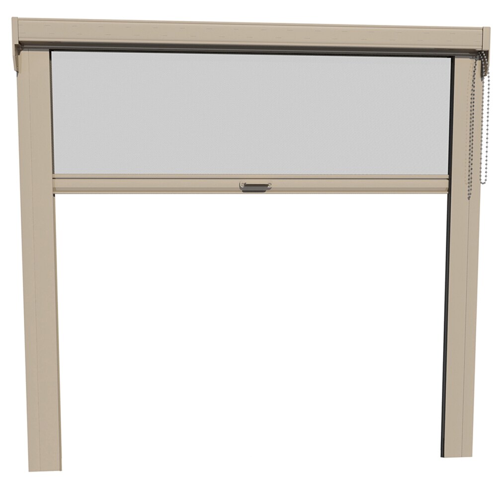 LARSON E8006619296 Desert Tan Retractable Single Garage Door Screen