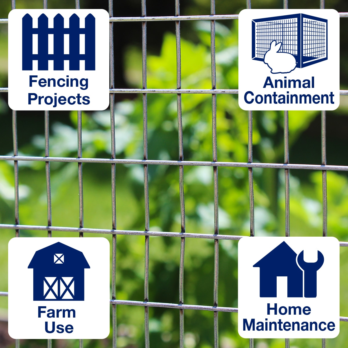 IRONRIDGE 10-ft x 2.5-ft Galvanized Steel Welded Wire Rolled Fencing ...