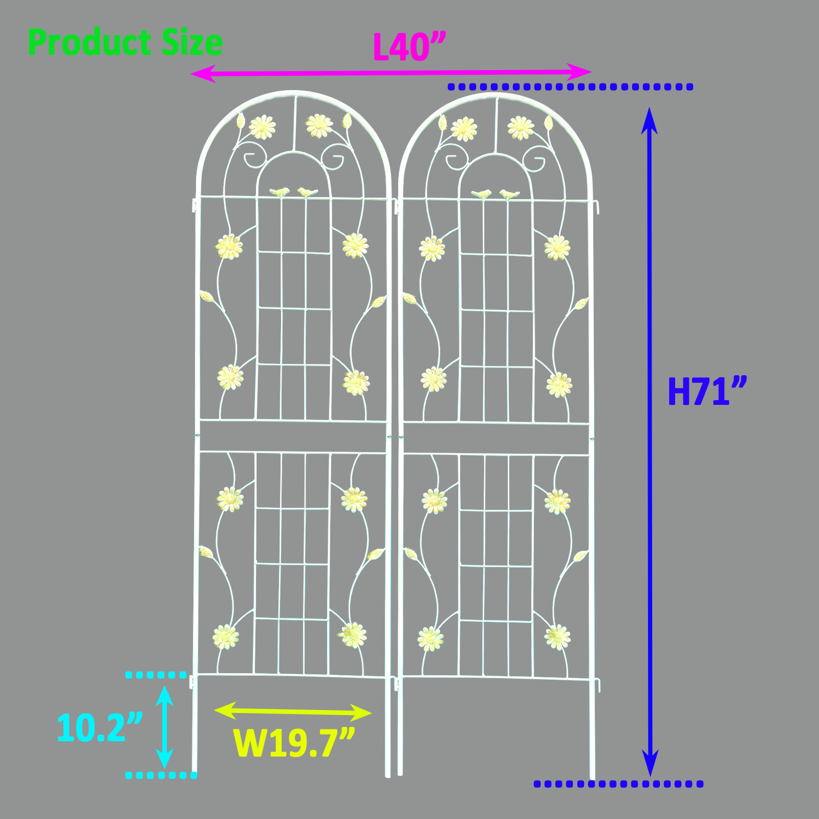Runesay QCGATR-12 Garden-Trellis - View #6
