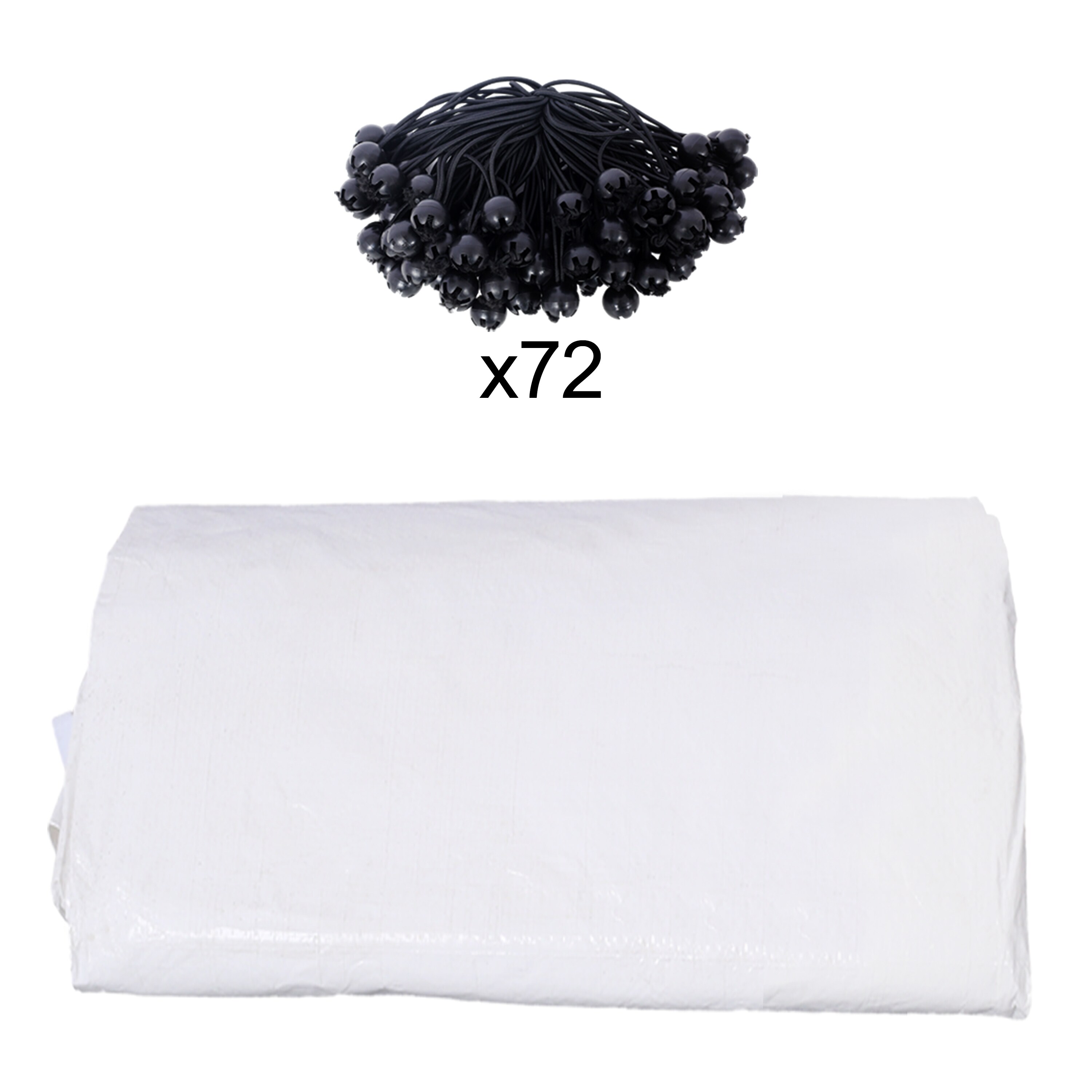 LIVIZA 10 x 20 ft Carport Replacement Canopy Cover White Canopy replacement top