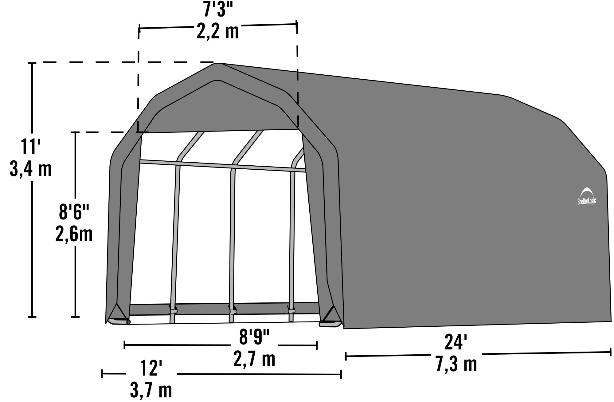 ShelterLogic 90154 Garage-Buildings - View #12