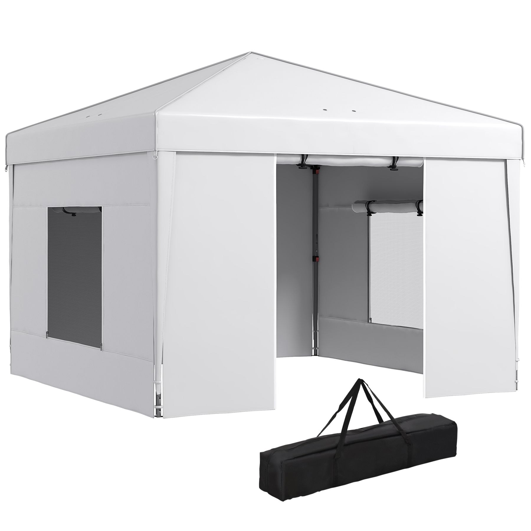 Maocao Hoom JLHGEXMY 9.7-ft x 9.7-ft Square White Pop-up canopy