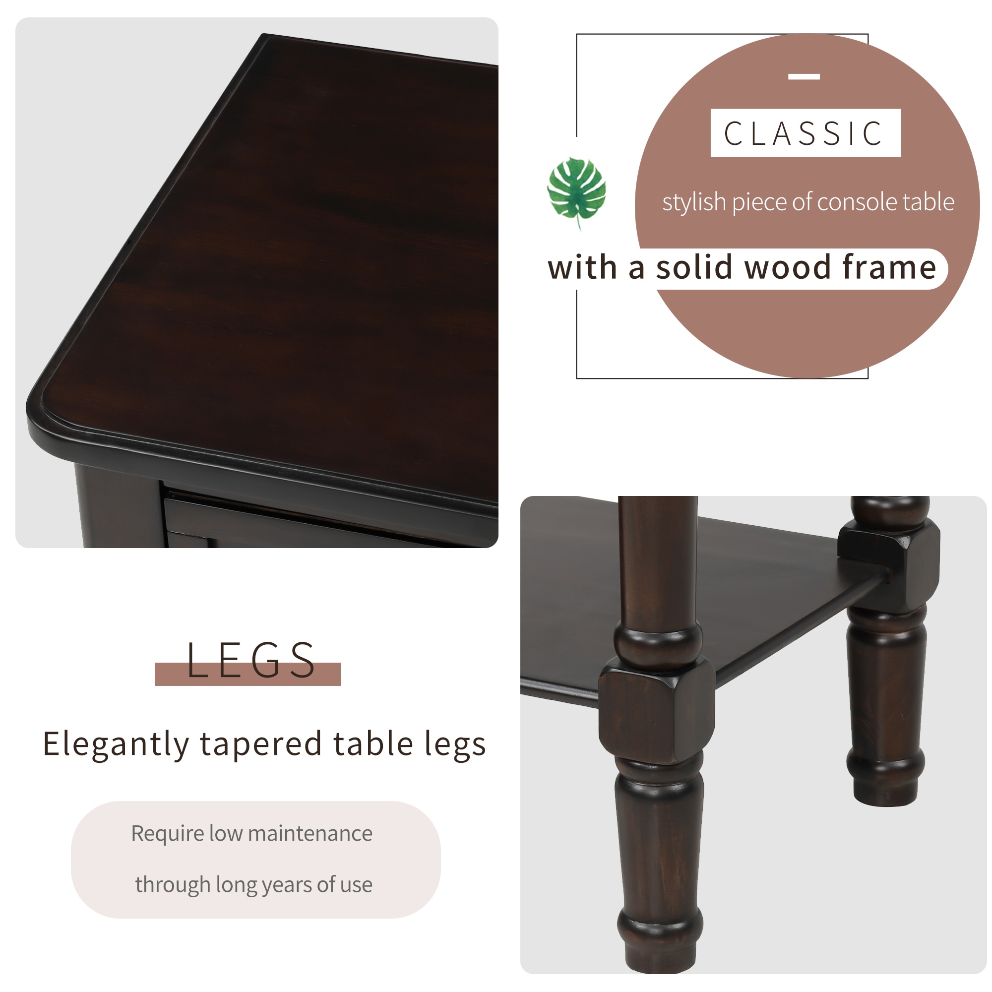 ModernLuxe WF192646AAB Console-Sofa-Tables - View #5